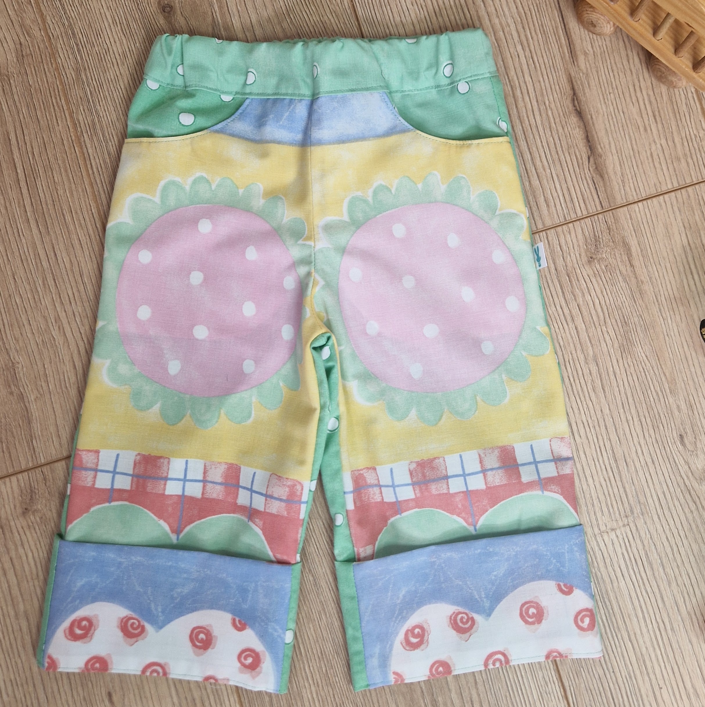Flowers and Hearts Trousers - Aged 1-2