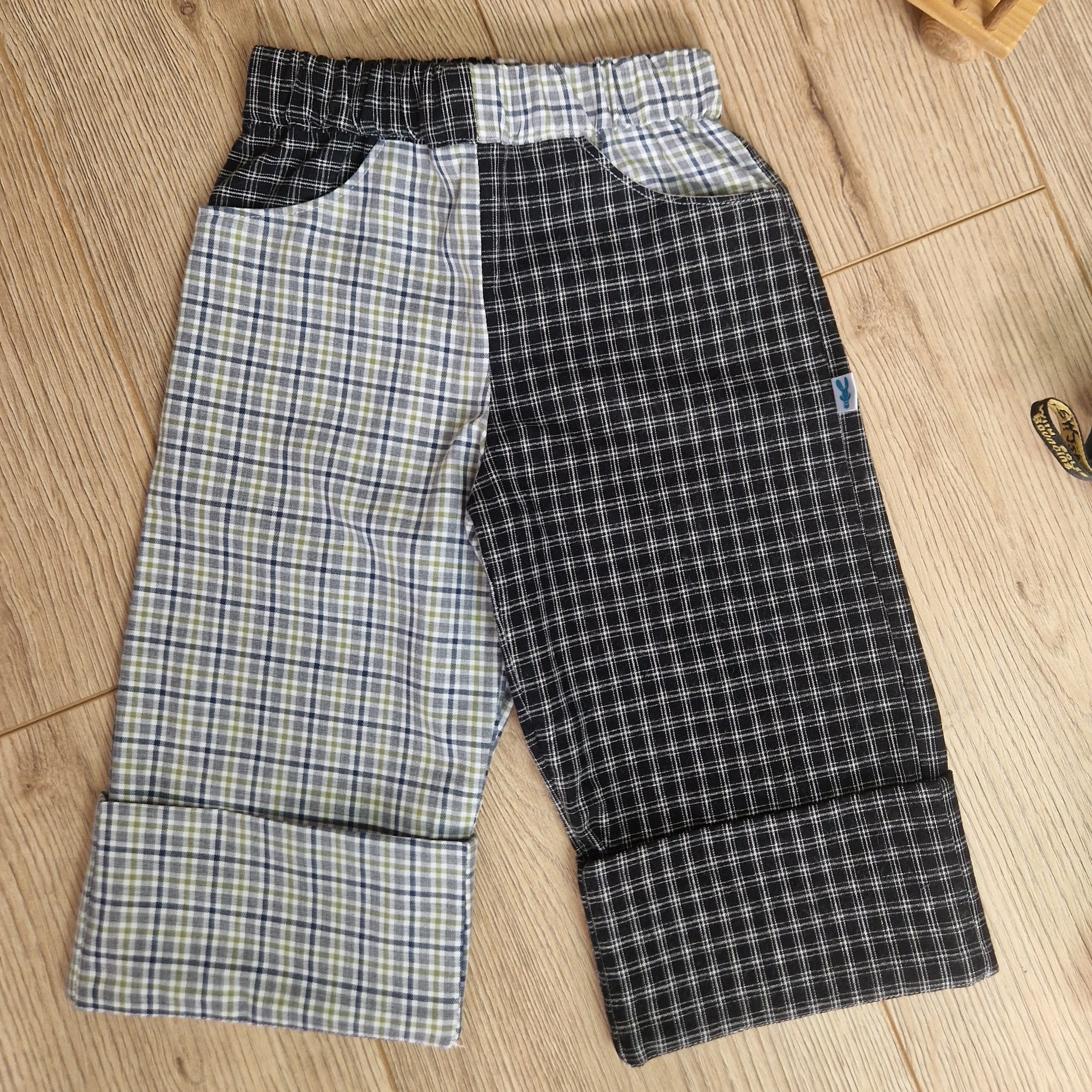 Checkered Patch Trousers - Aged 1-2