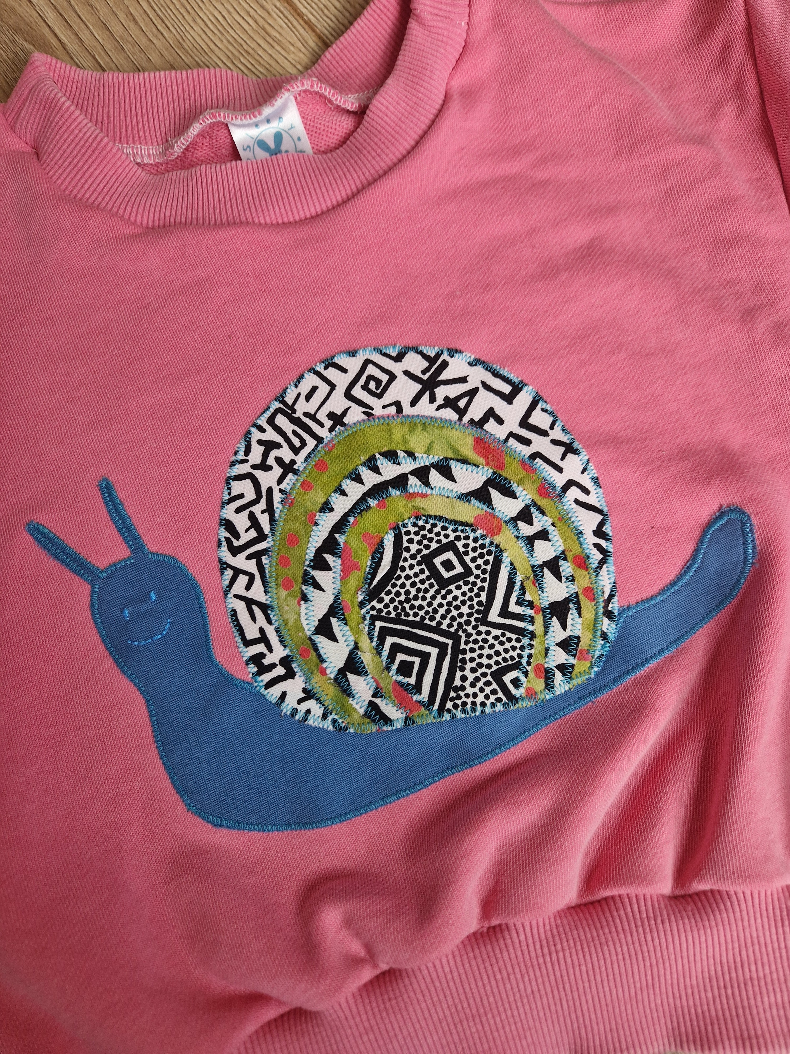Pink Snail Sweatshirt - Aged 1-2