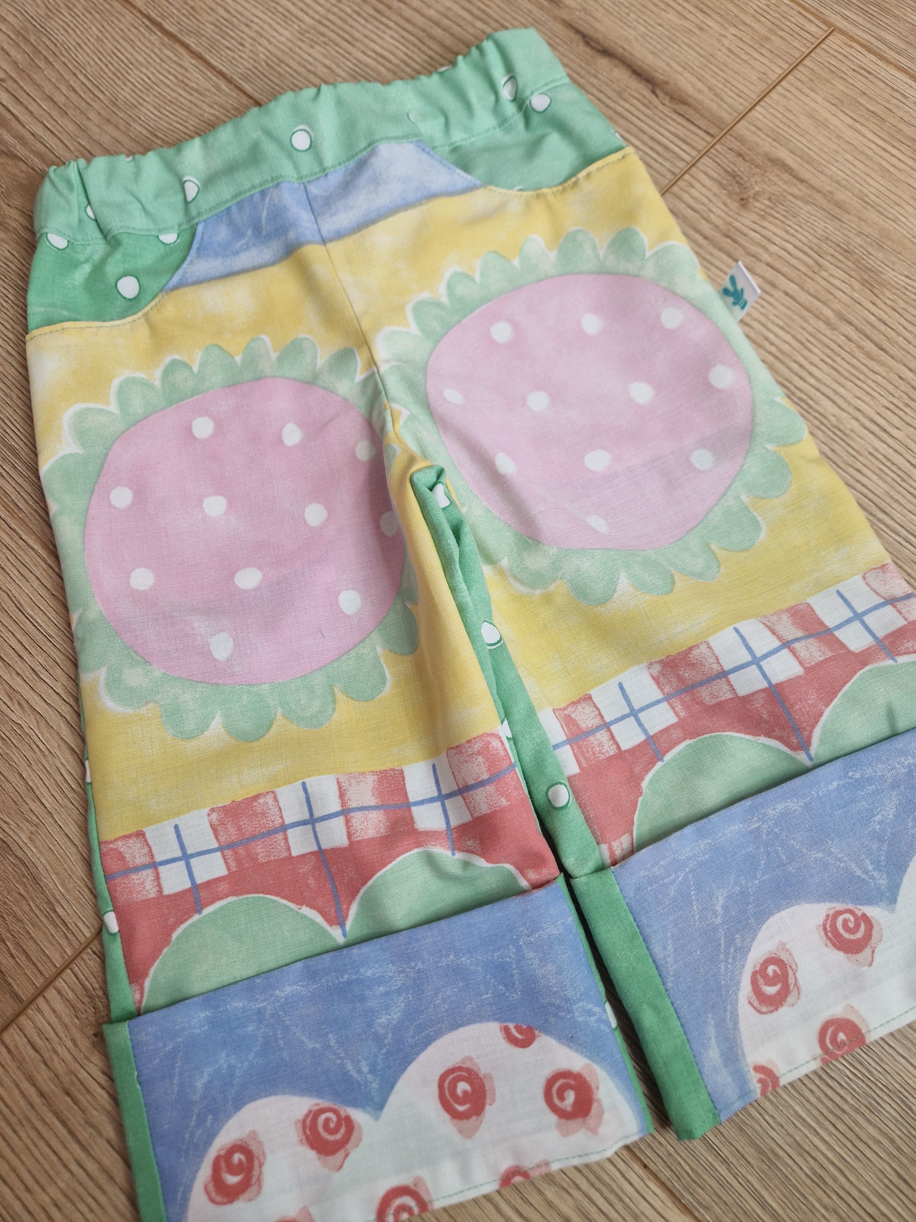 Flowers and Hearts Trousers - Aged 1-2