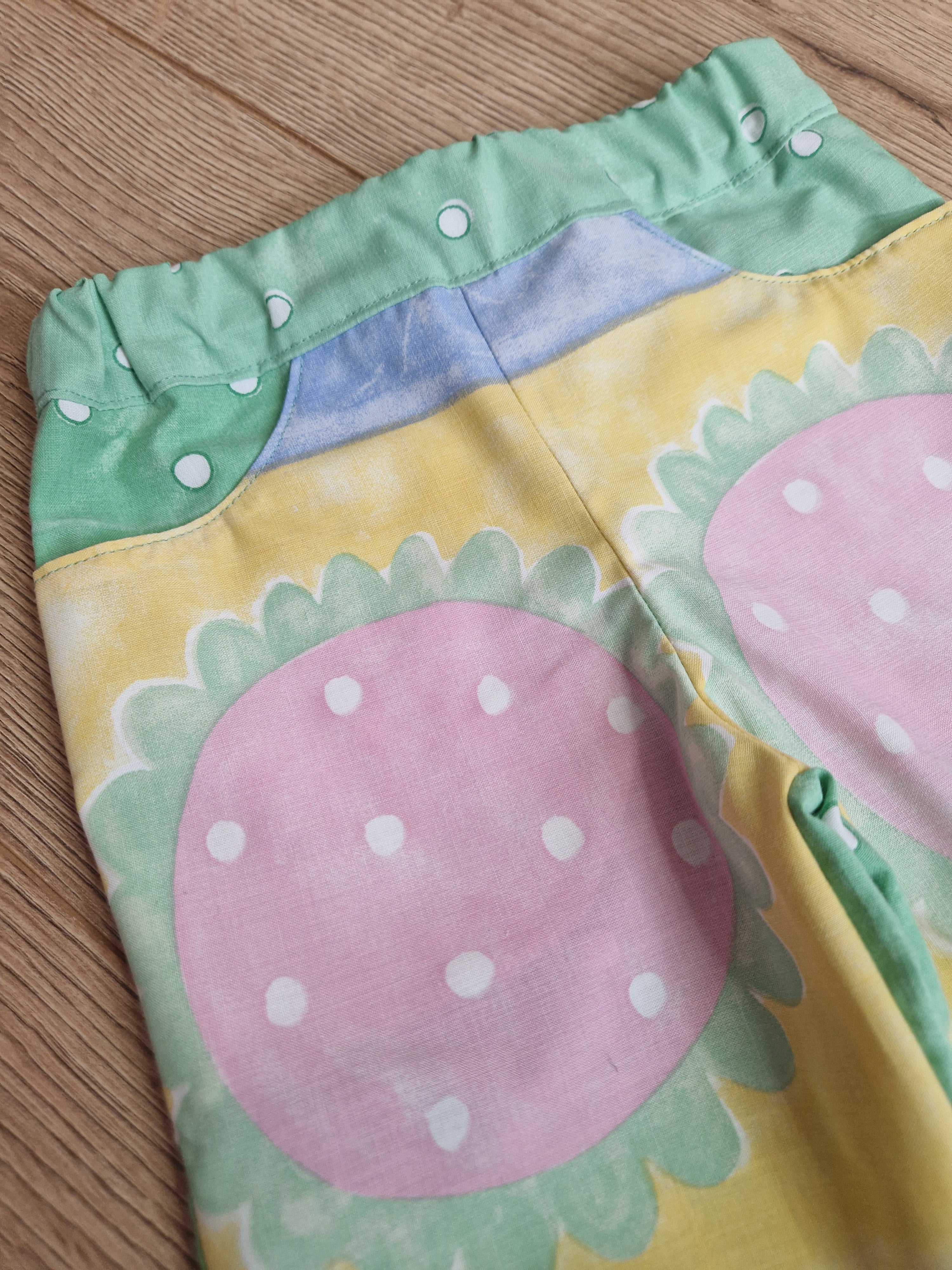 Flowers and Hearts Trousers - Aged 1-2