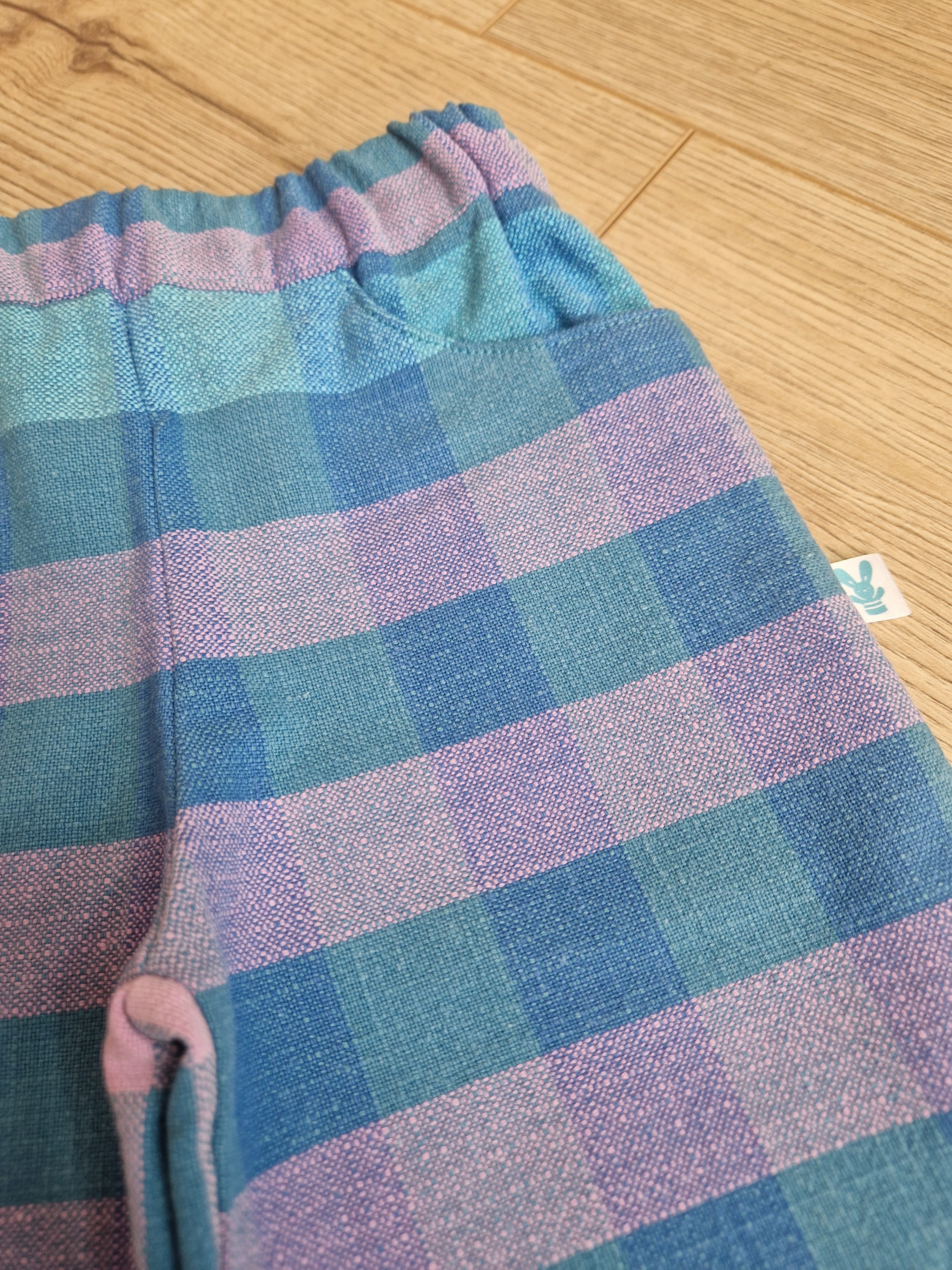 Blue Pink Gradient Checkered Trousers - Aged 1-2