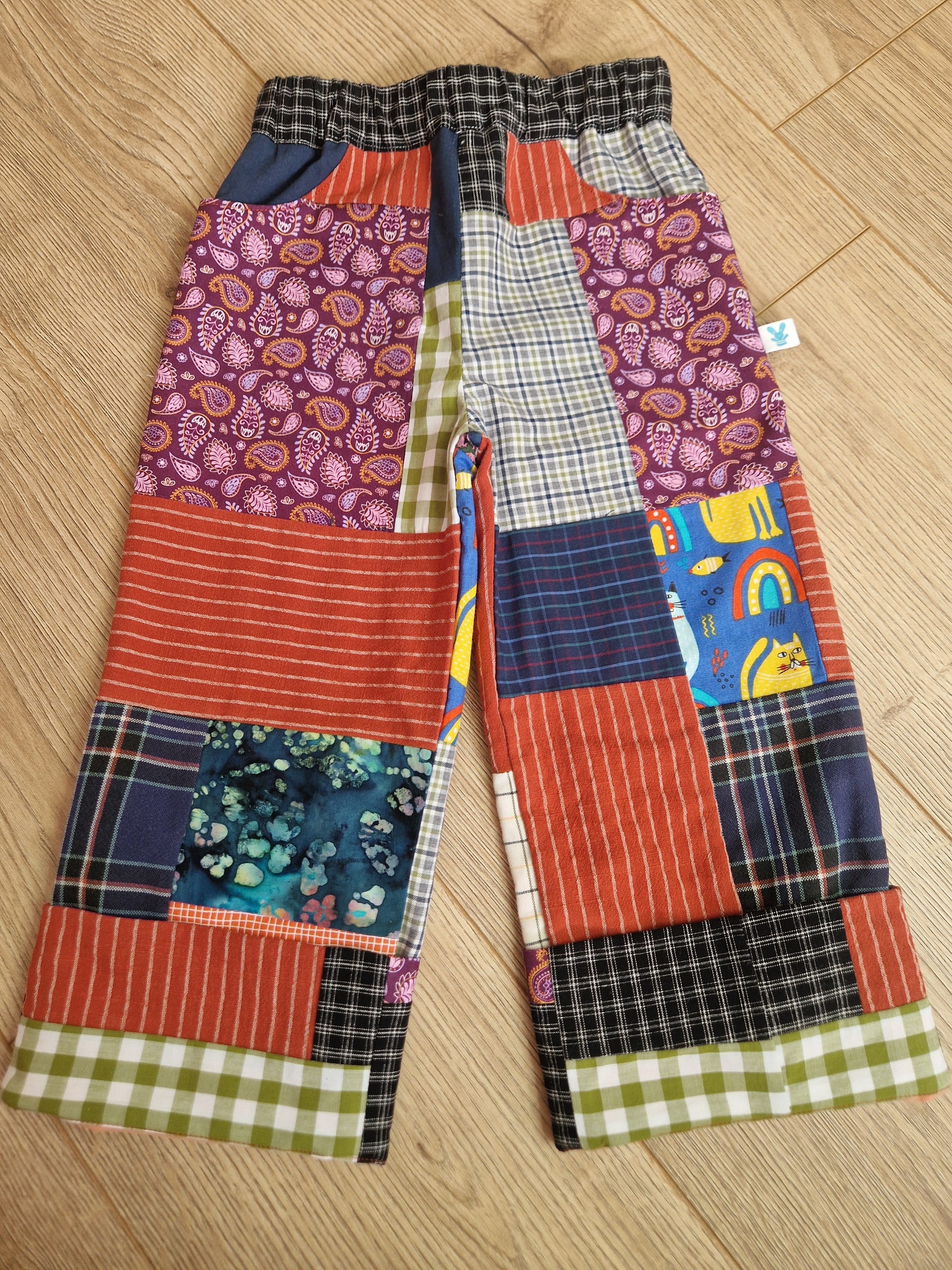 Scrappy Patchwork Trousers - Age 3-4