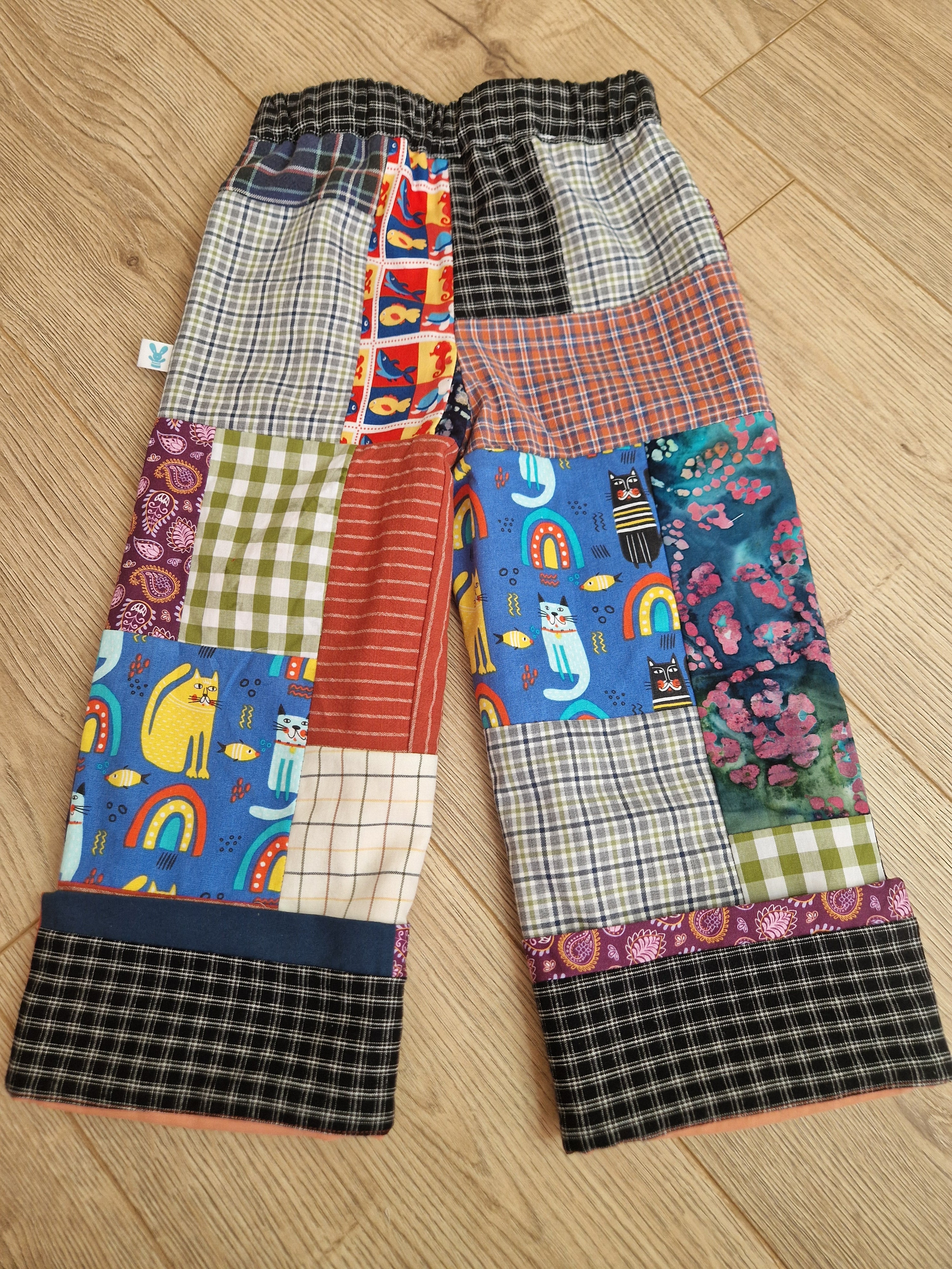 Scrappy Patchwork Trousers - Age 3-4