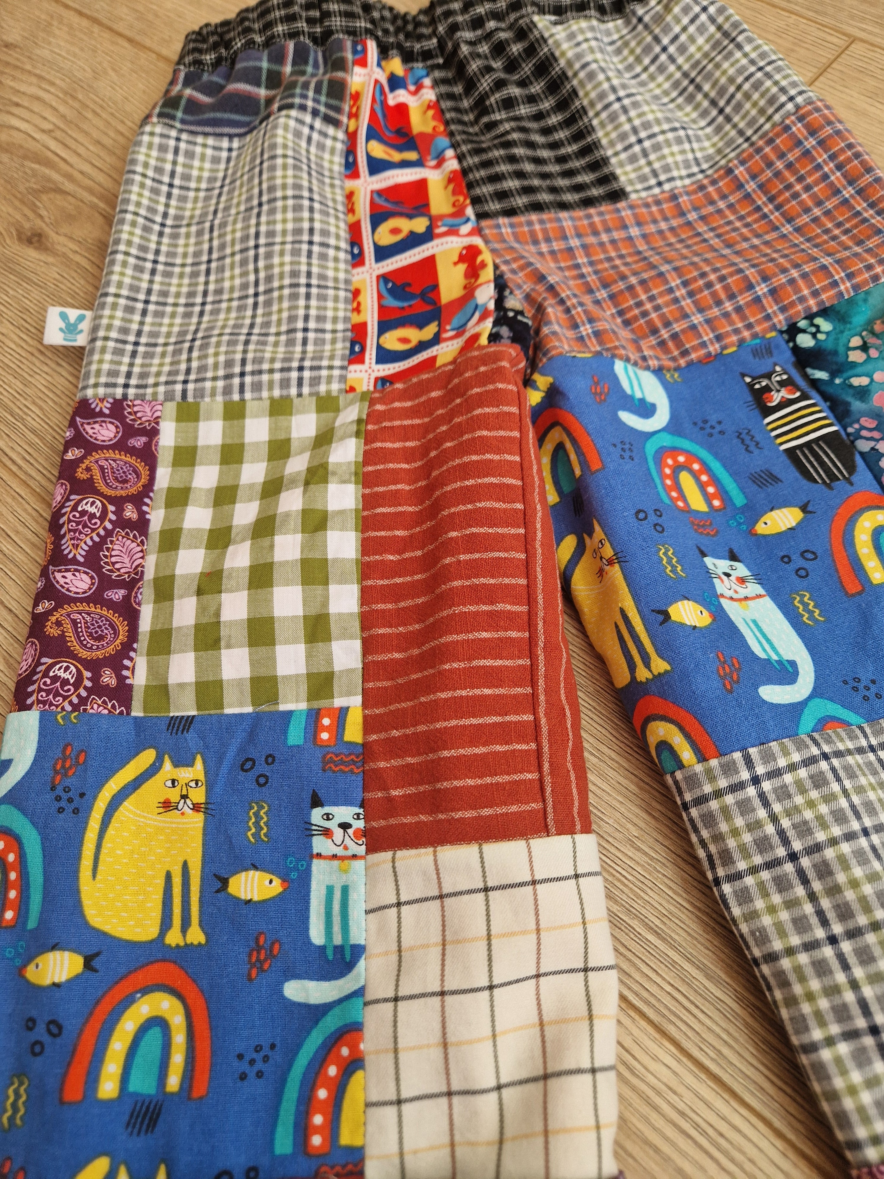 Scrappy Patchwork Trousers - Age 3-4