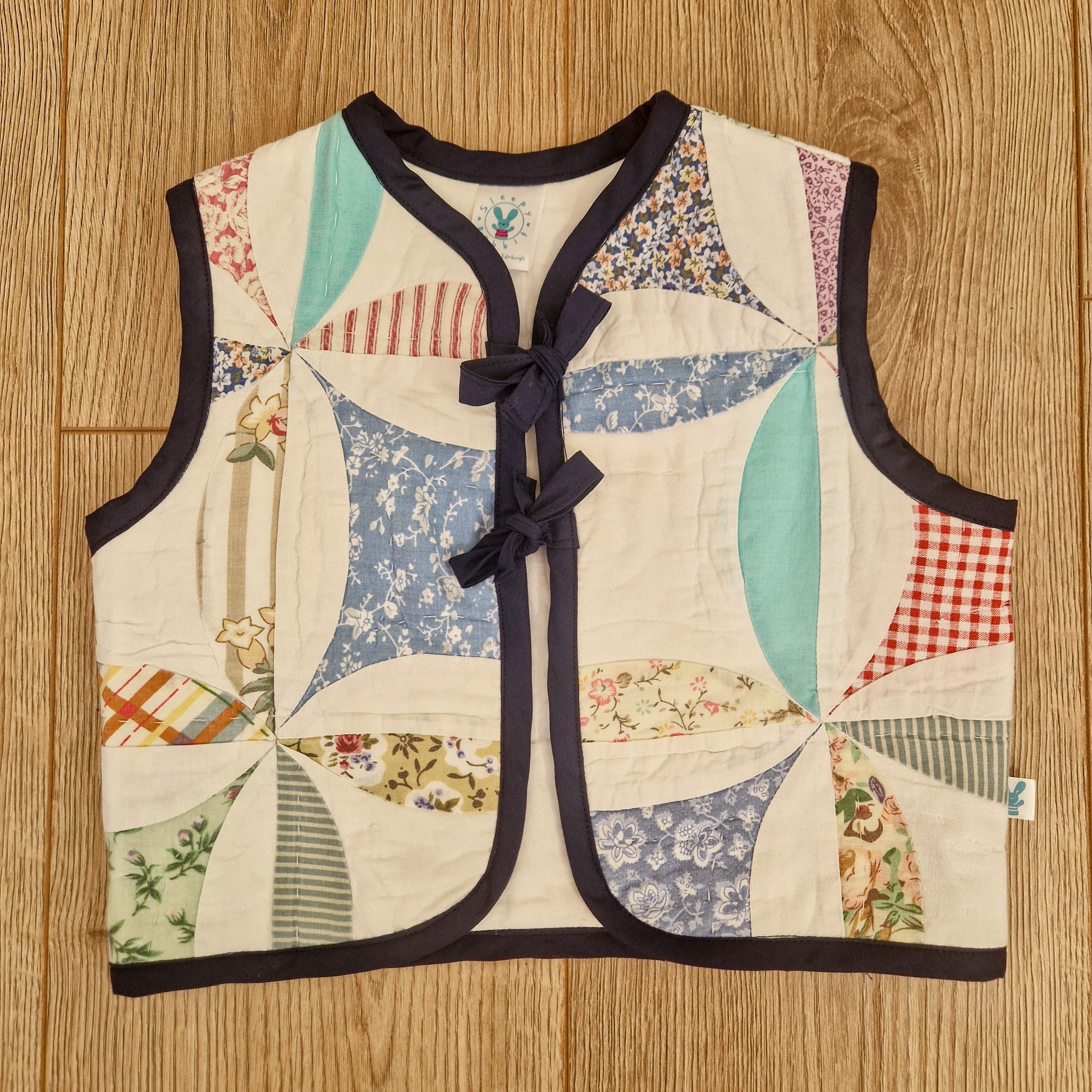 Colourful Quilted Waistcoat - Aged 2-3