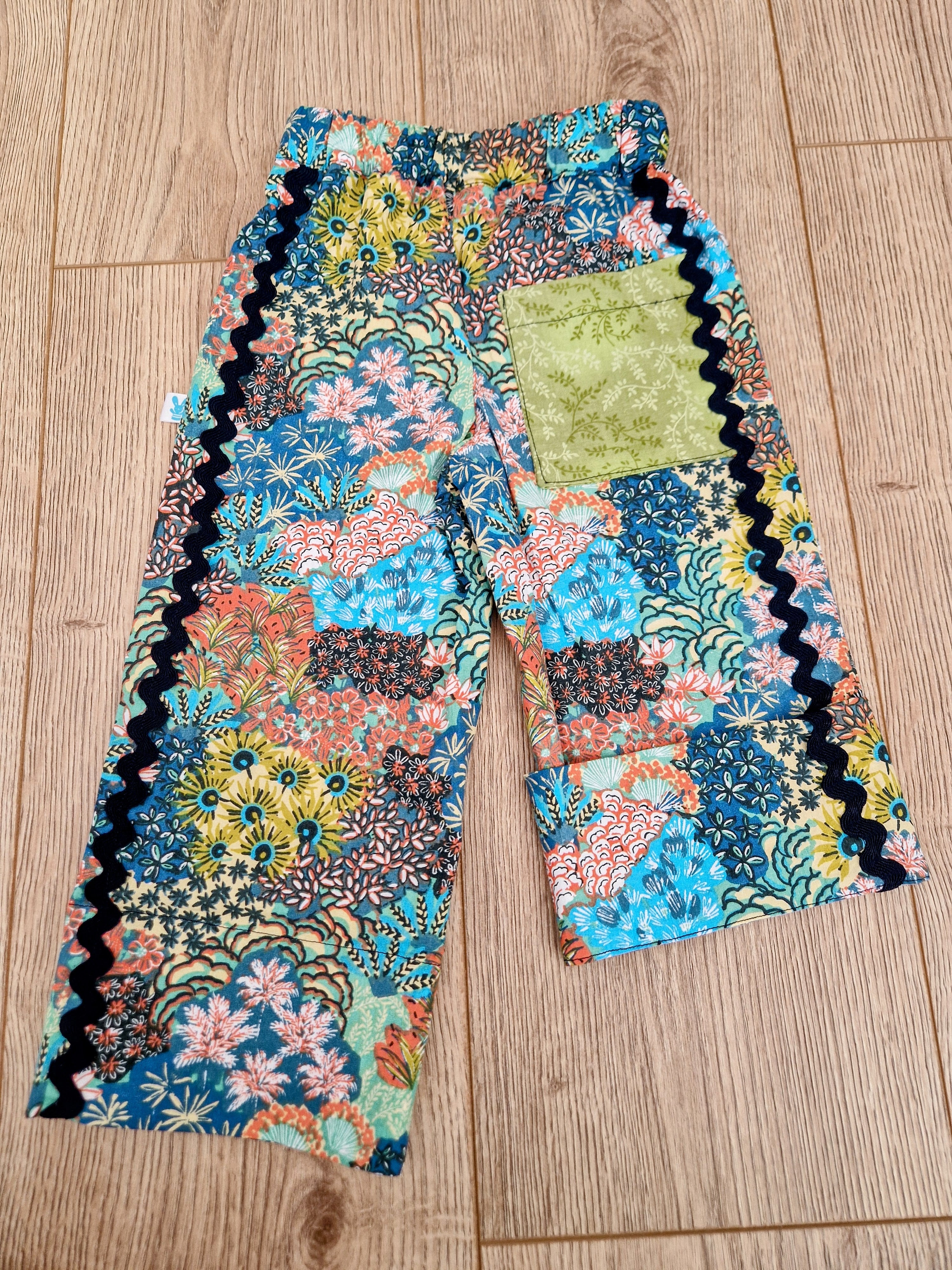 Funky Floral Trousers - Aged 1-2