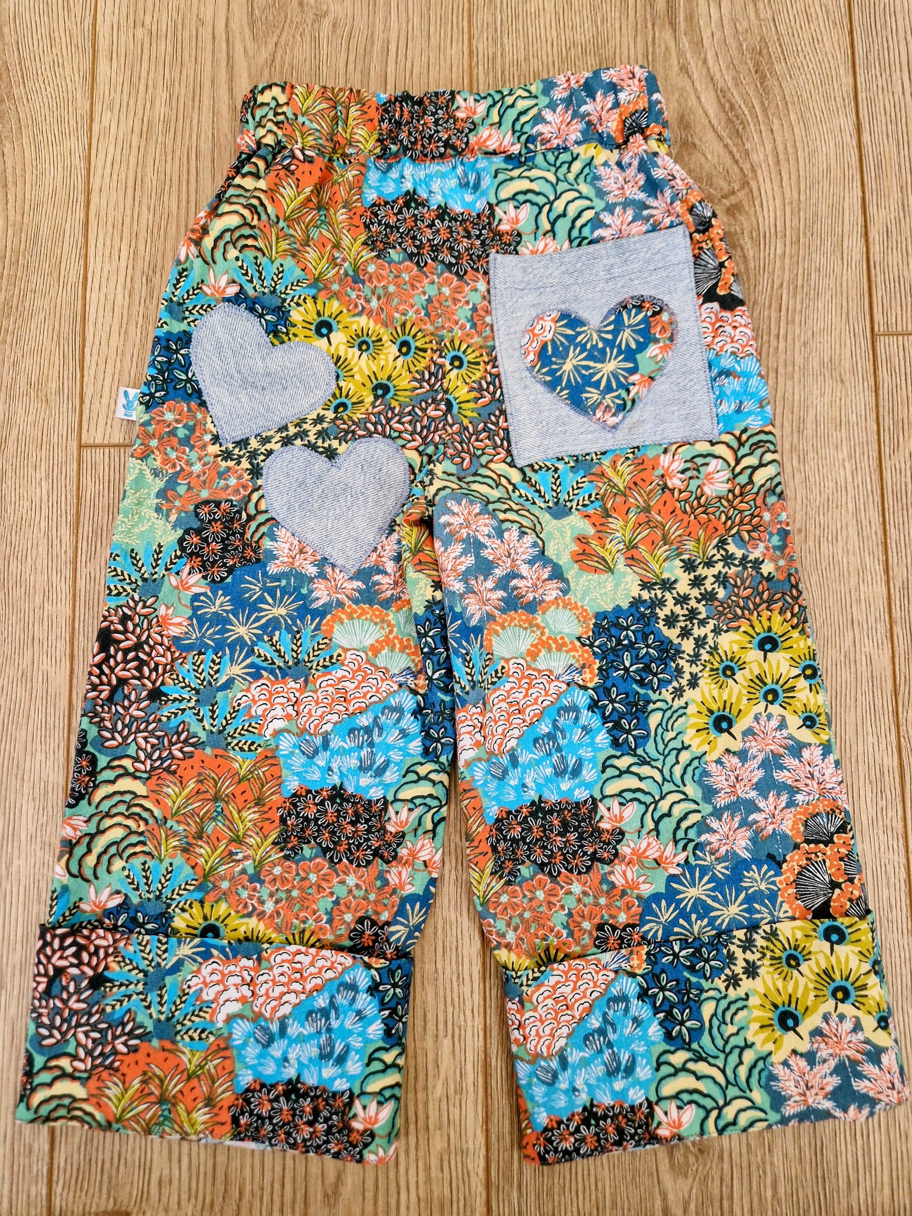 Funky Floral Trousers - Aged 2-3