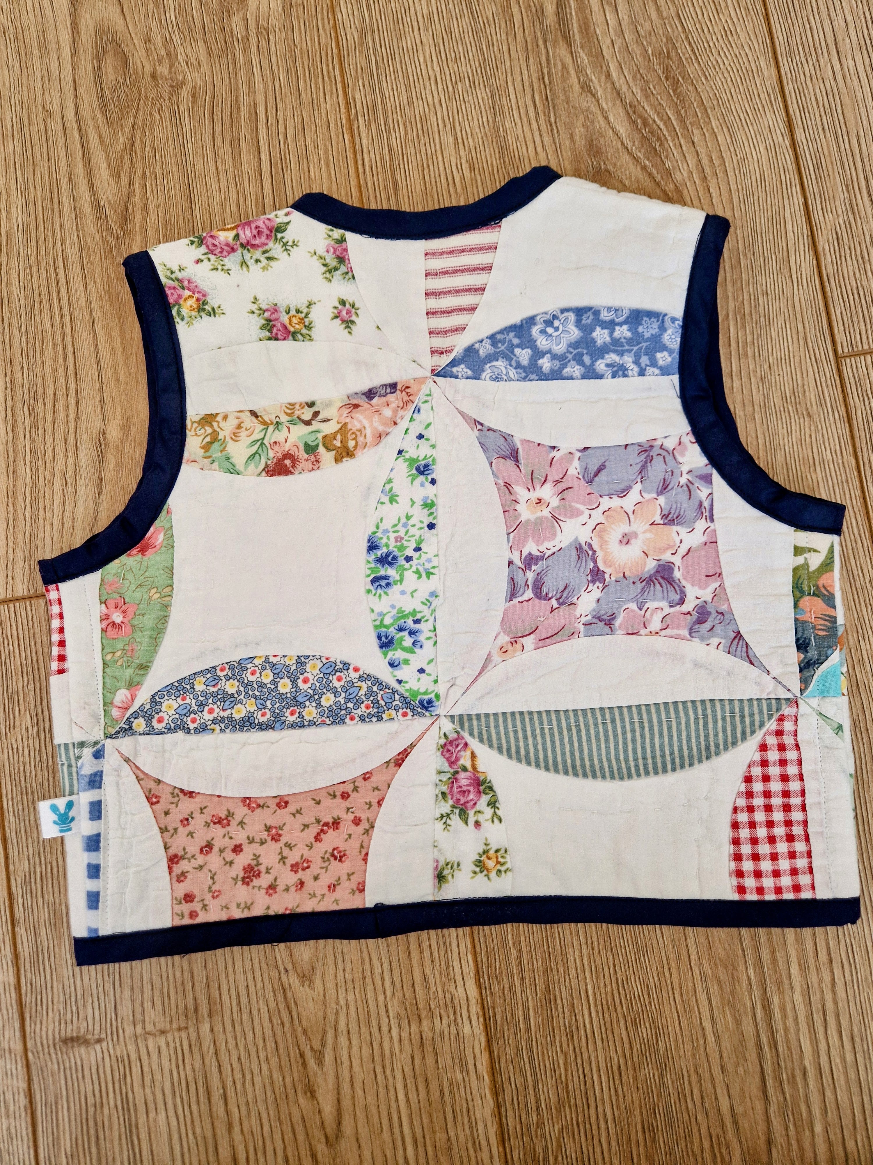 Colourful Quilted Waistcoat - Aged 2-3