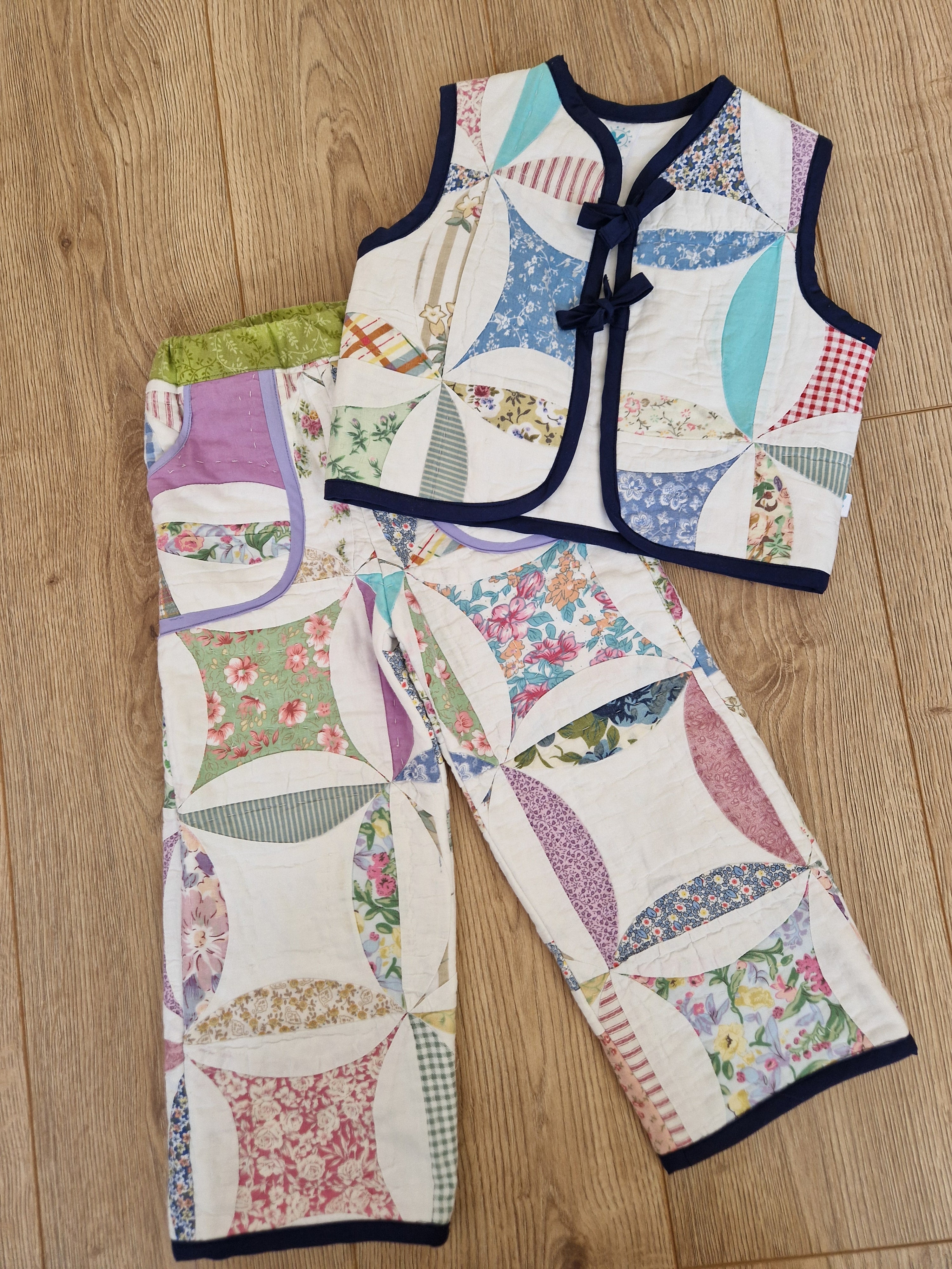 Colourful Quilted Waistcoat - Aged 2-3