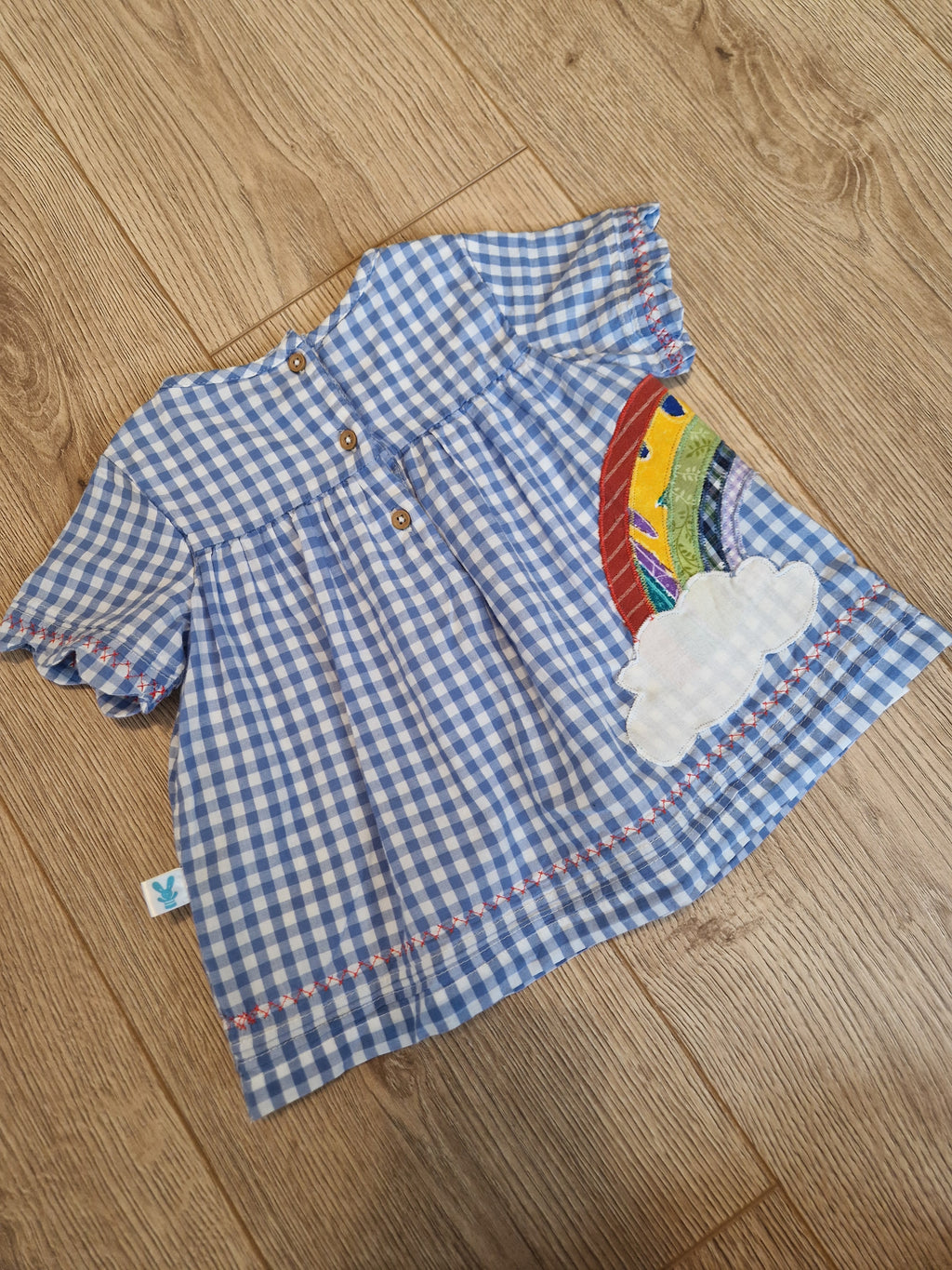 Rainbow Gingham smock top/dress