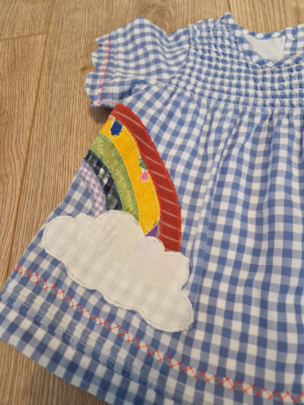 Rainbow Gingham smock top/dress