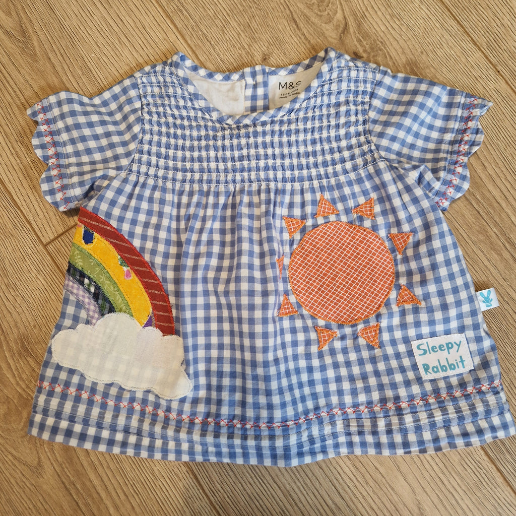 Rainbow Gingham smock top/dress