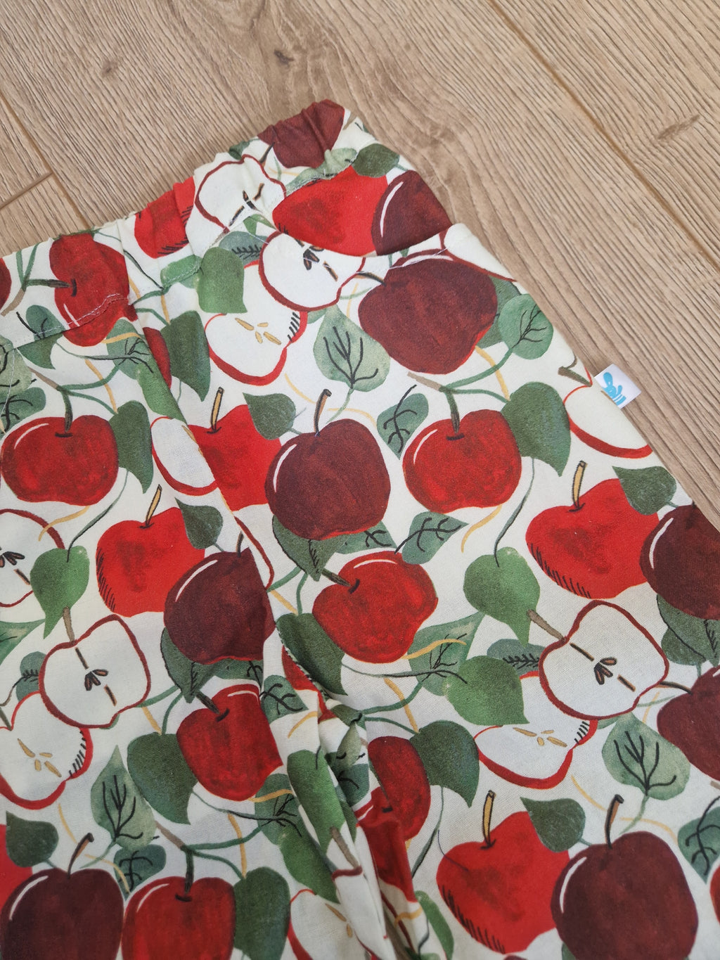 Apple and Leafy Print Trousers - aged 3-4
