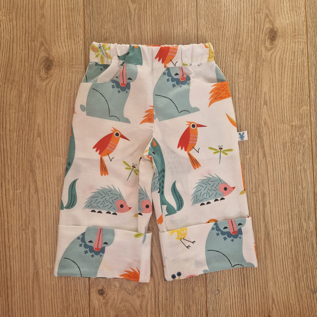 Cute Animal Character Print Trousers - Age 1-2