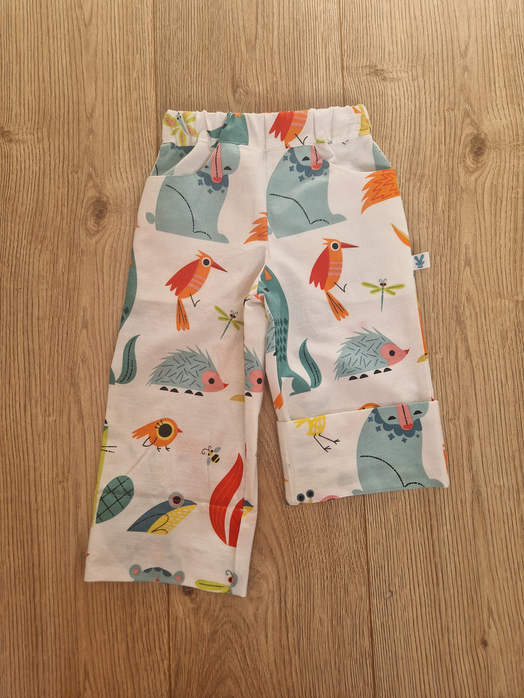 Cute Animal Character Print Trousers - Age 1-2