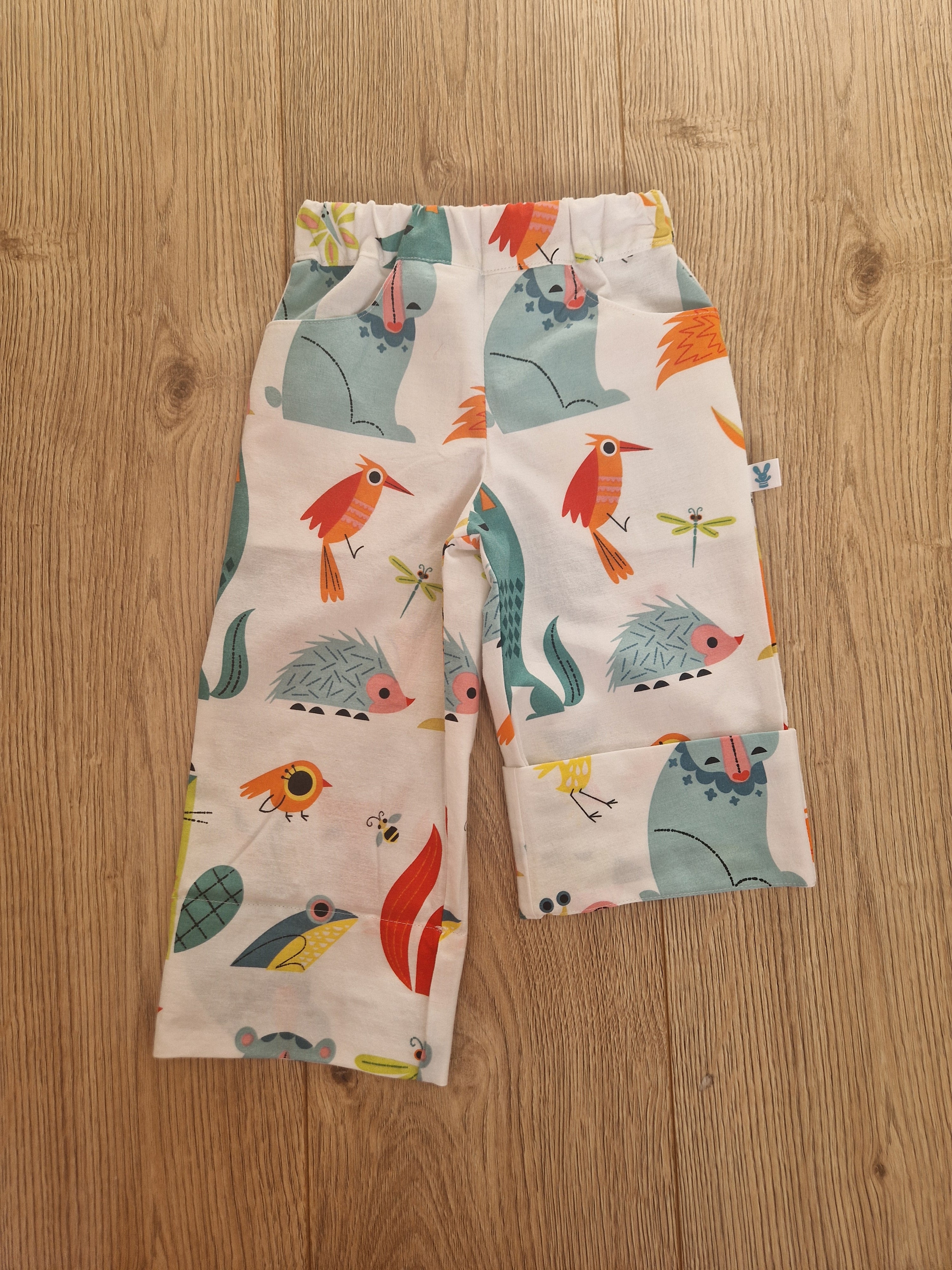 Cute Animal Character Print Trousers - Age 1-2