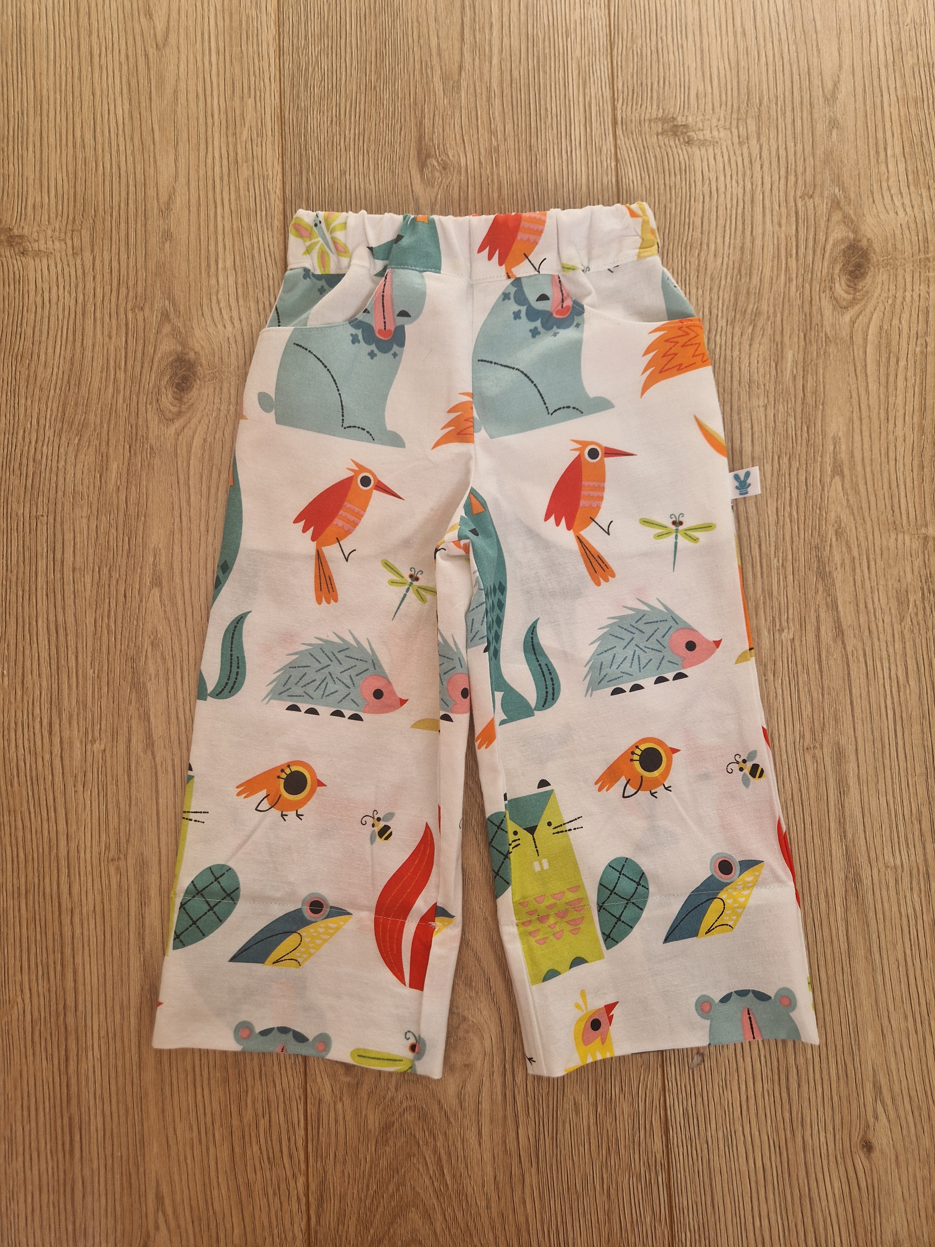 Cute Animal Character Print Trousers - Age 1-2