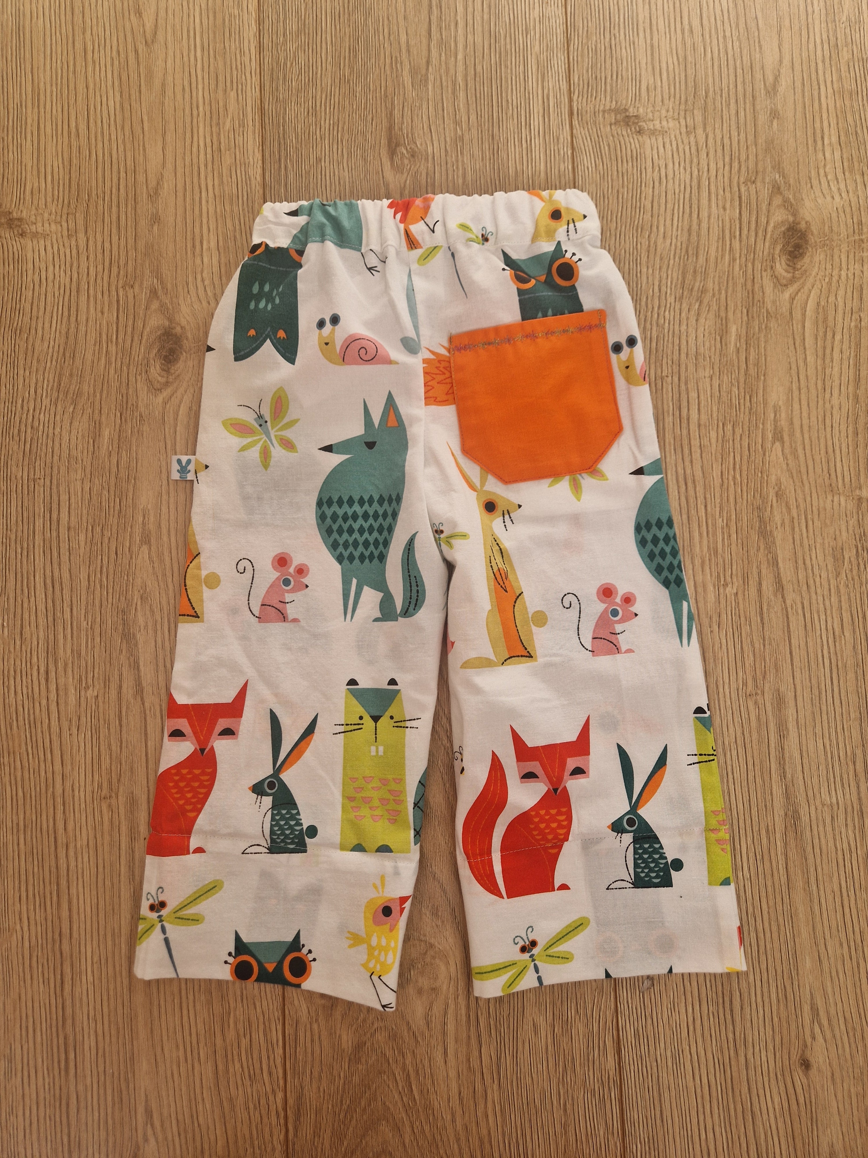 Cute Animal Character Print Trousers - Age 1-2