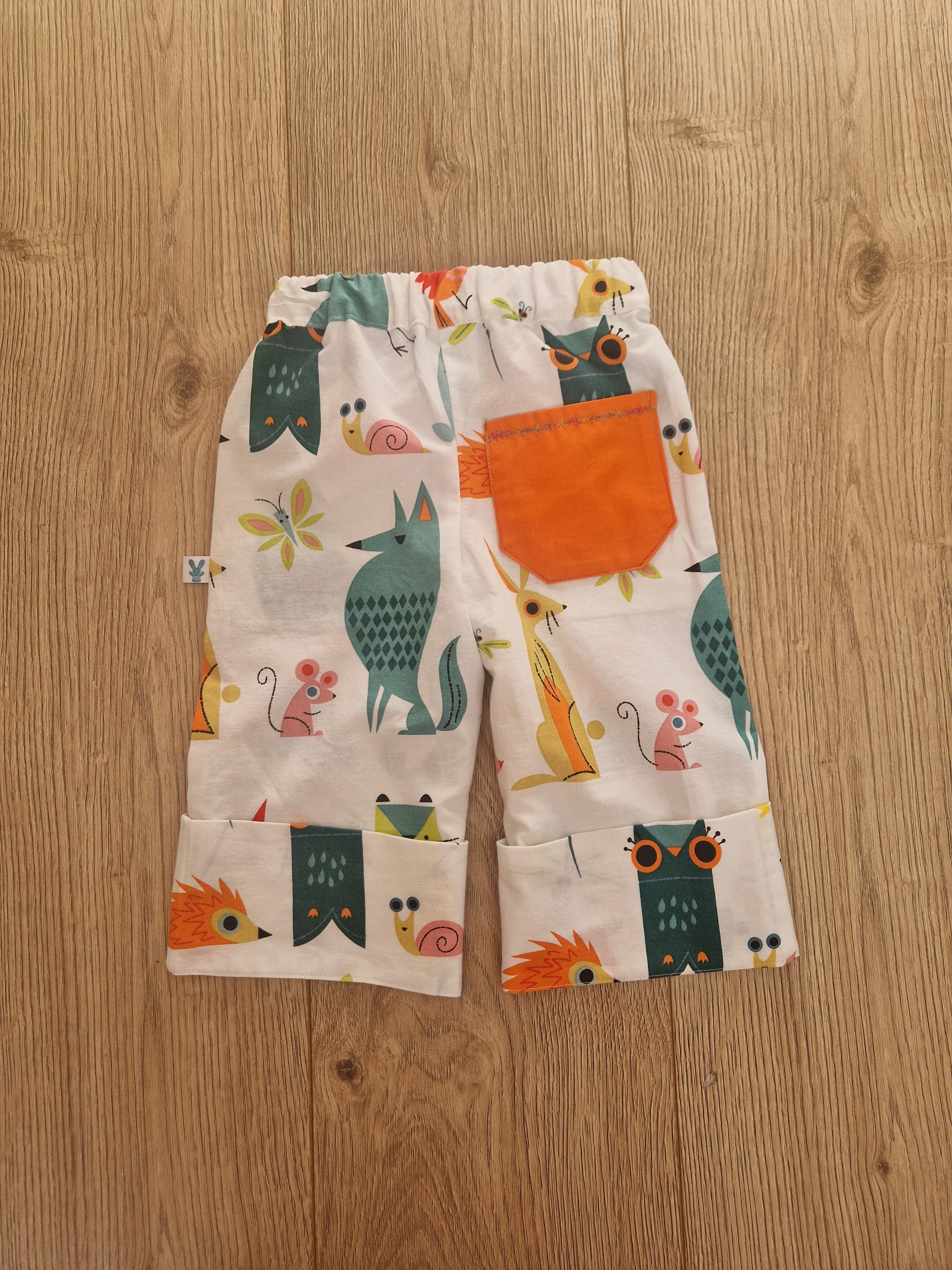 Cute Animal Character Print Trousers - Age 1-2