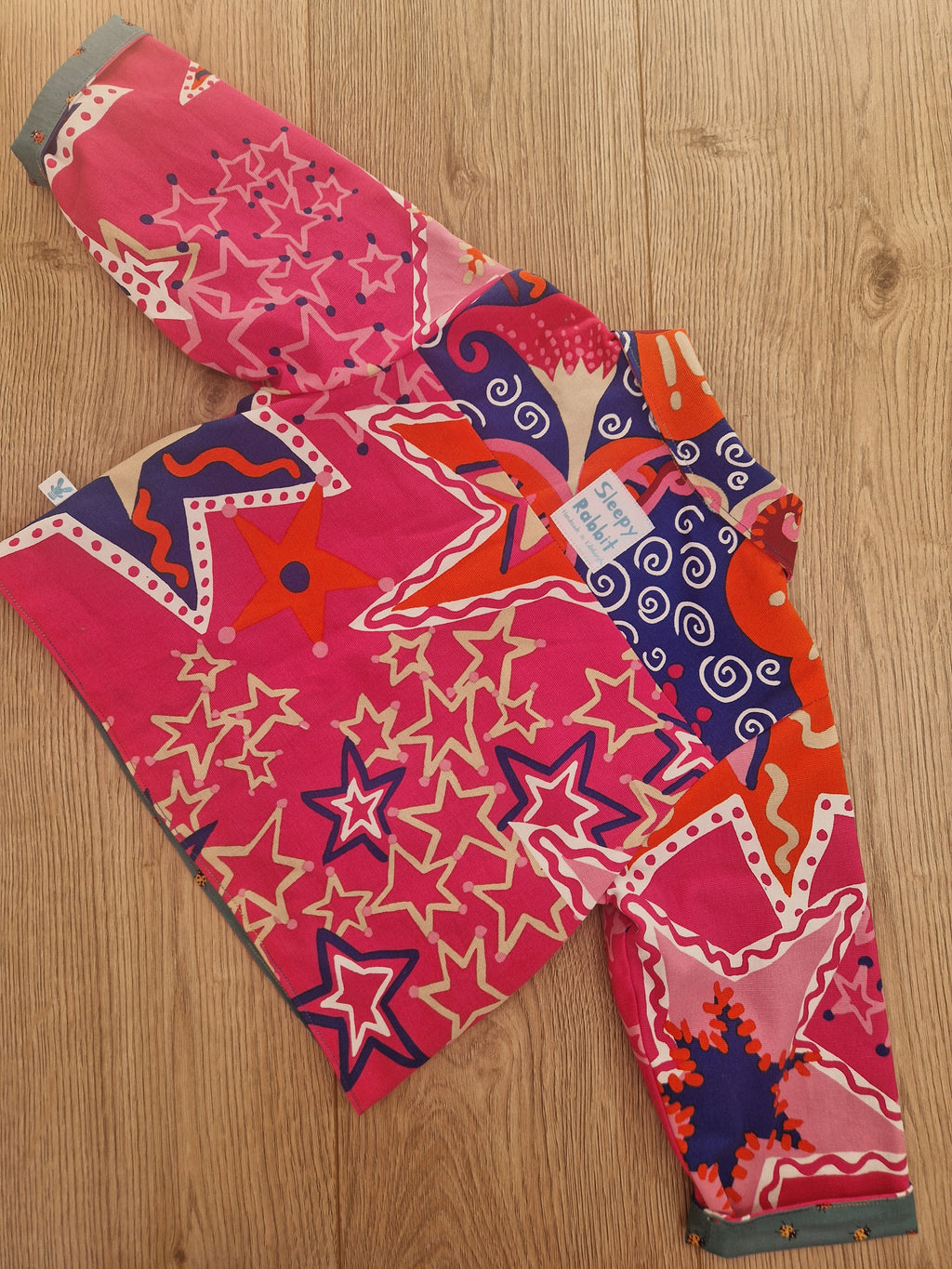 Vibrant Zandra Rhodes Pink Star Jacket - Age 2-3