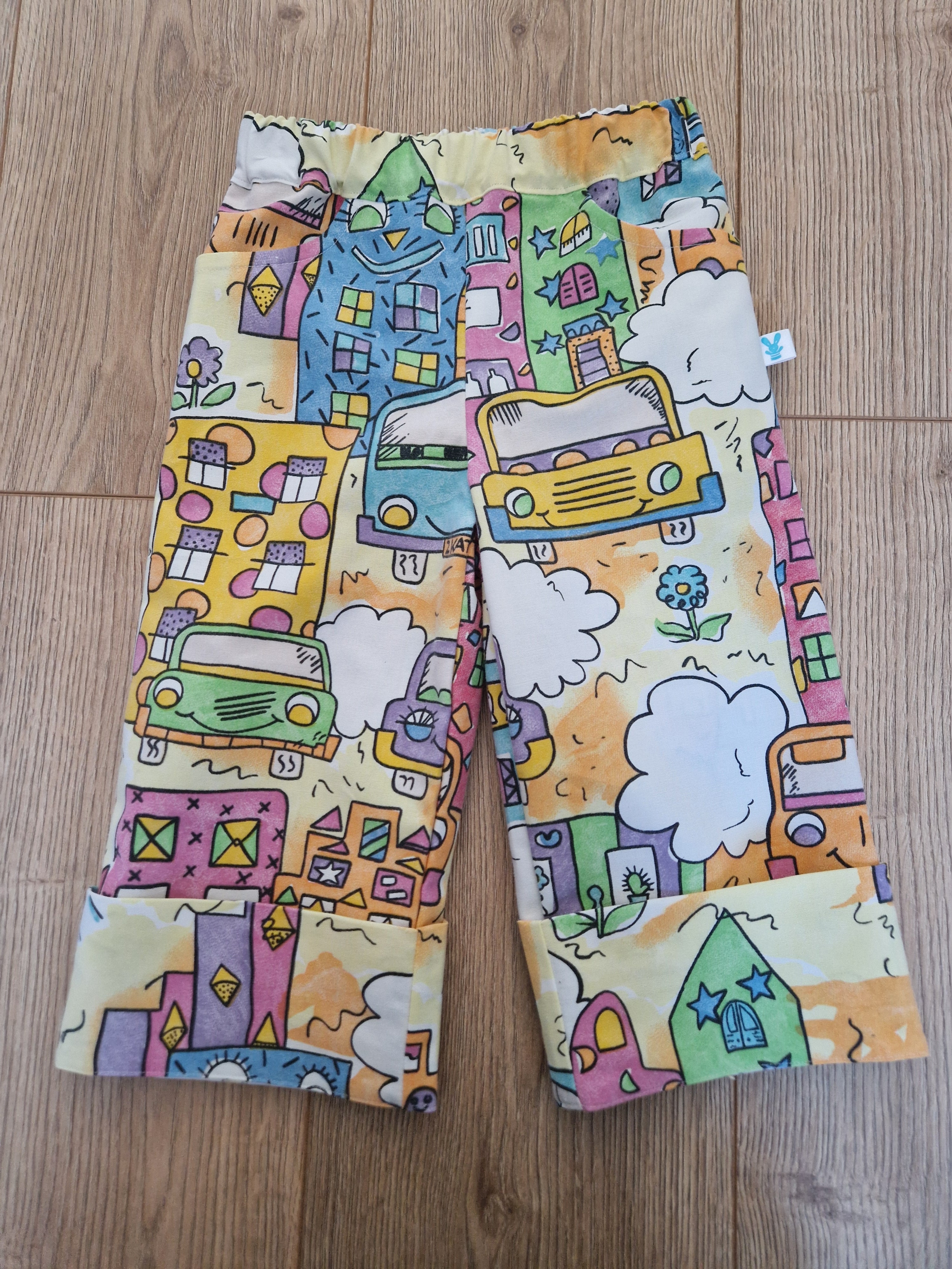 Cartoon Car Trousers - age 3-4