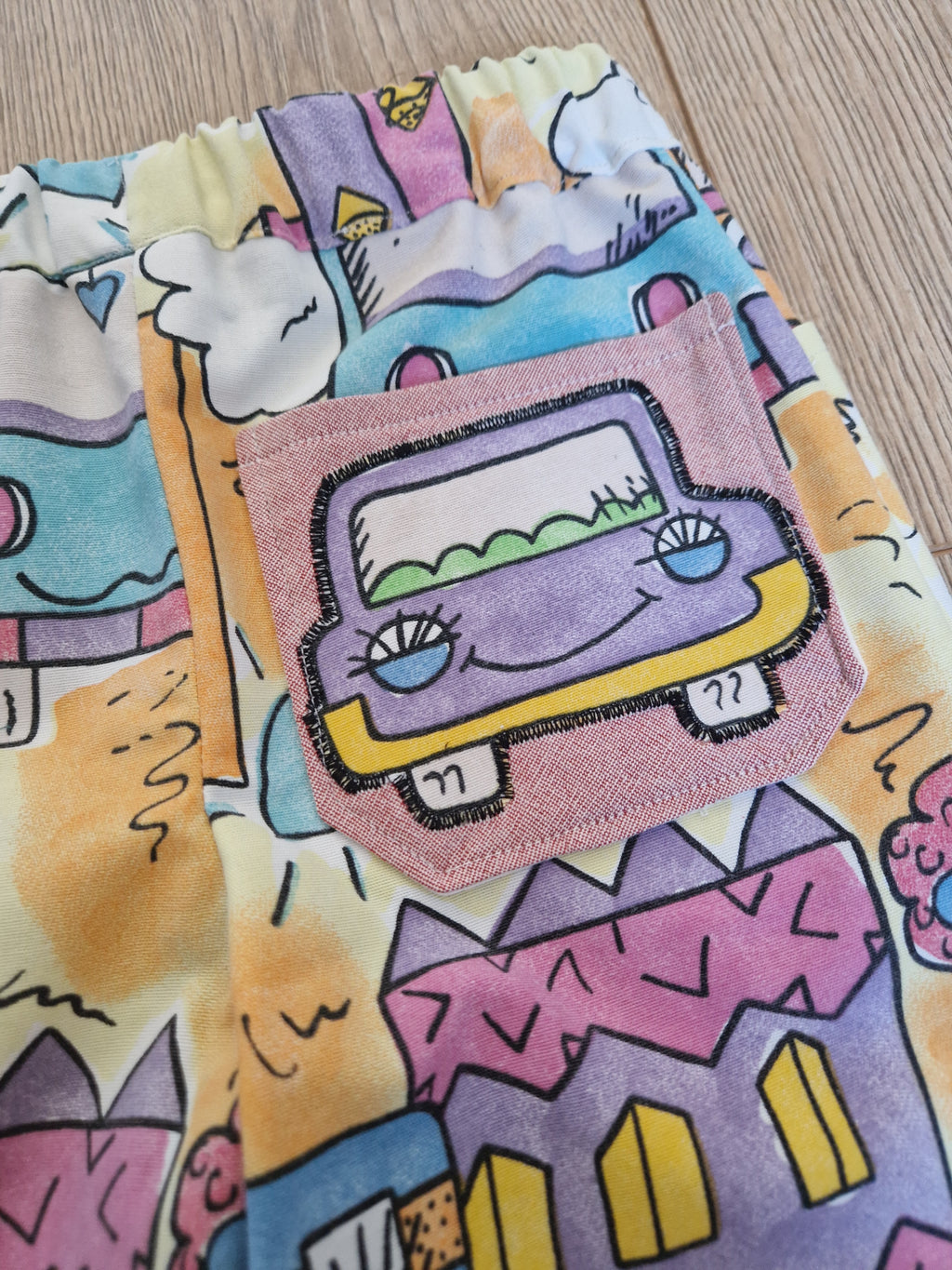 Cartoon Car Trousers - age 3-4