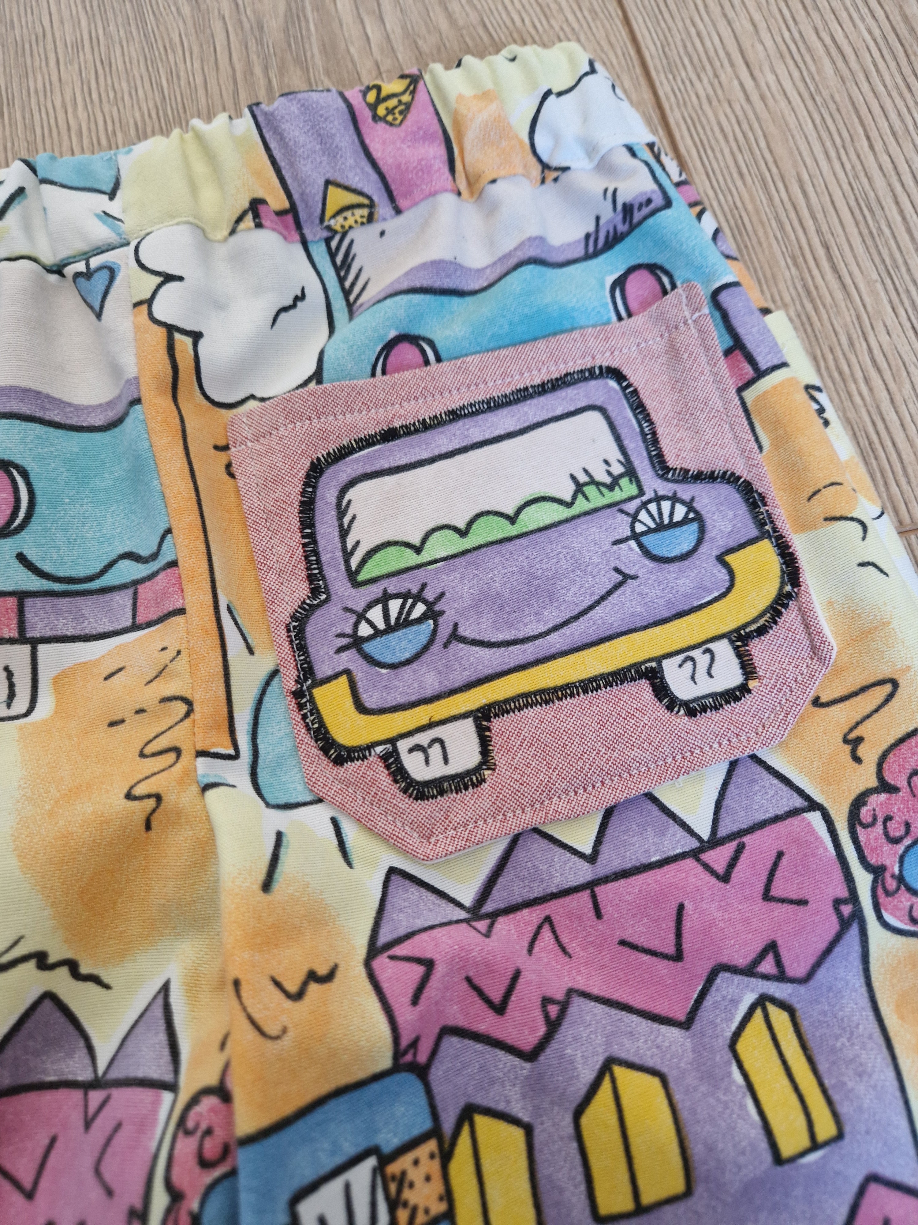Cartoon Car Trousers - age 3-4
