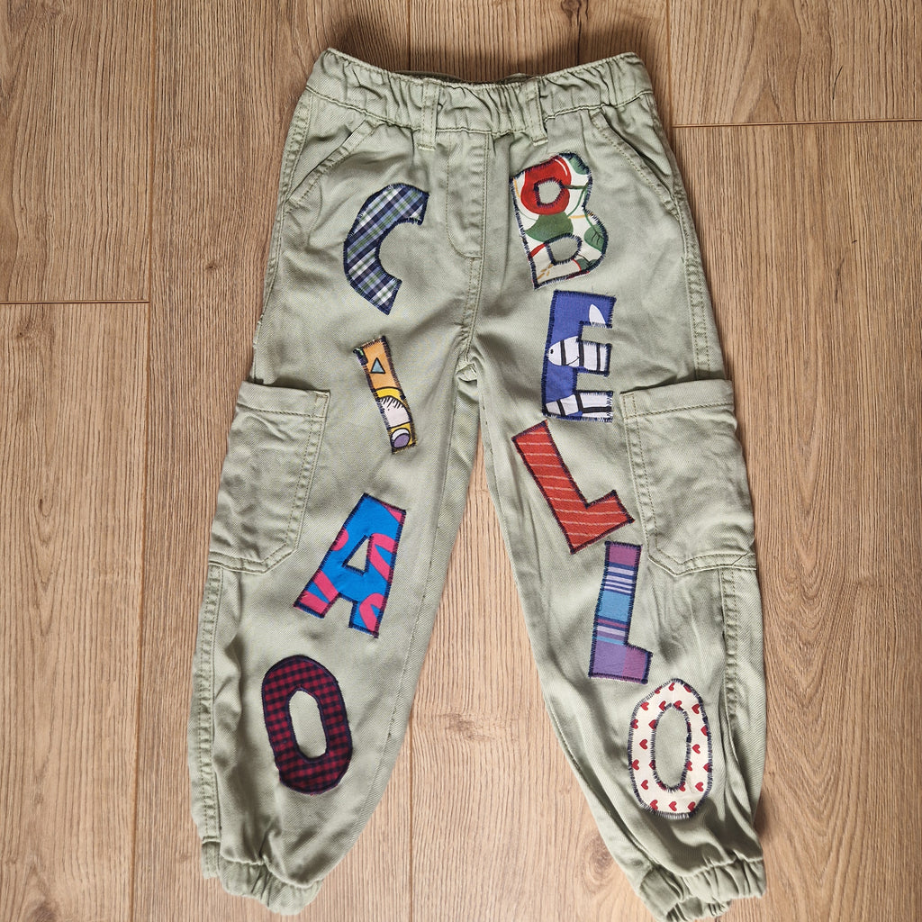 Ciao Bello Applique Cargo Trousers - Aged 3-4