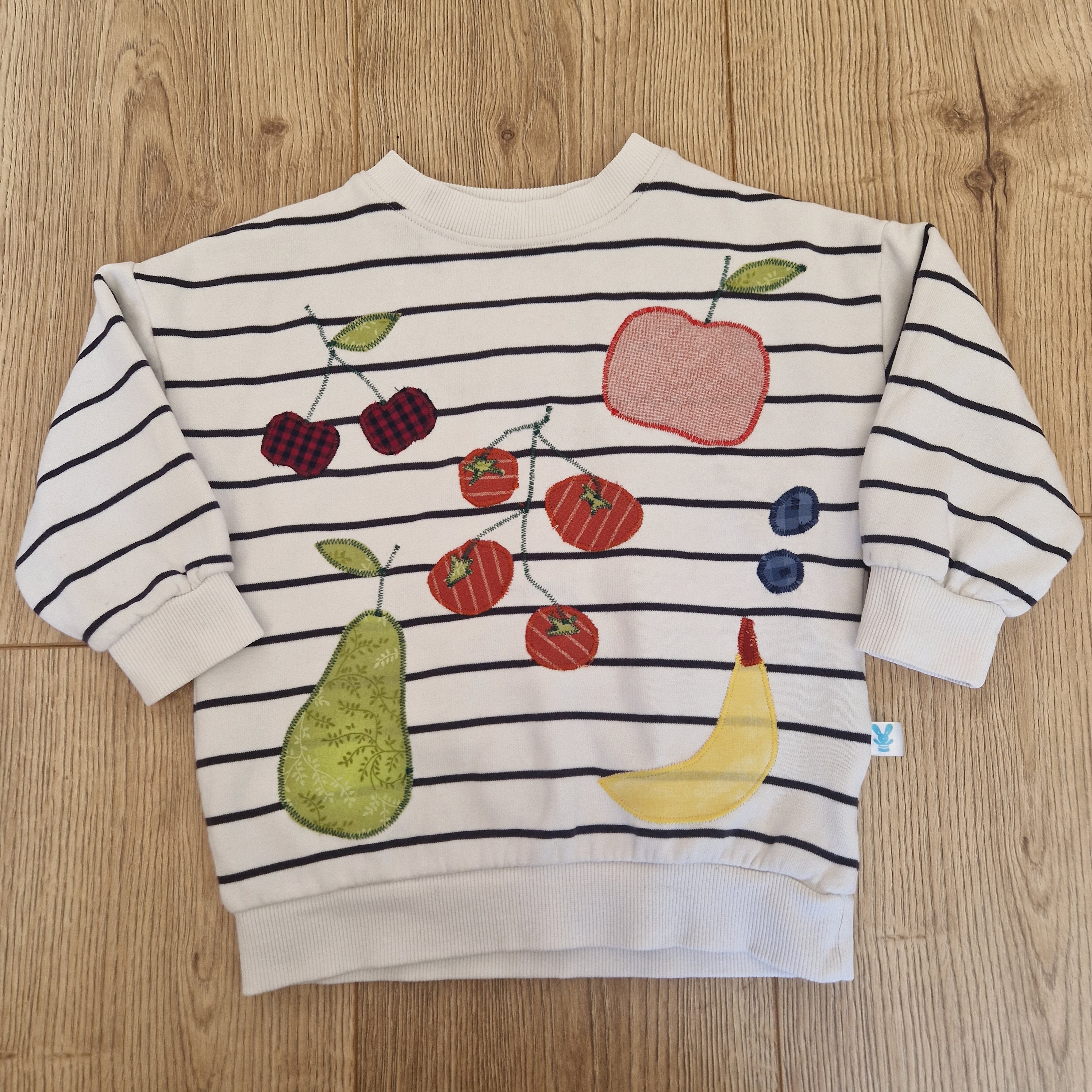 Farmers Market Striped Sweatshirt - Aged 3-4
