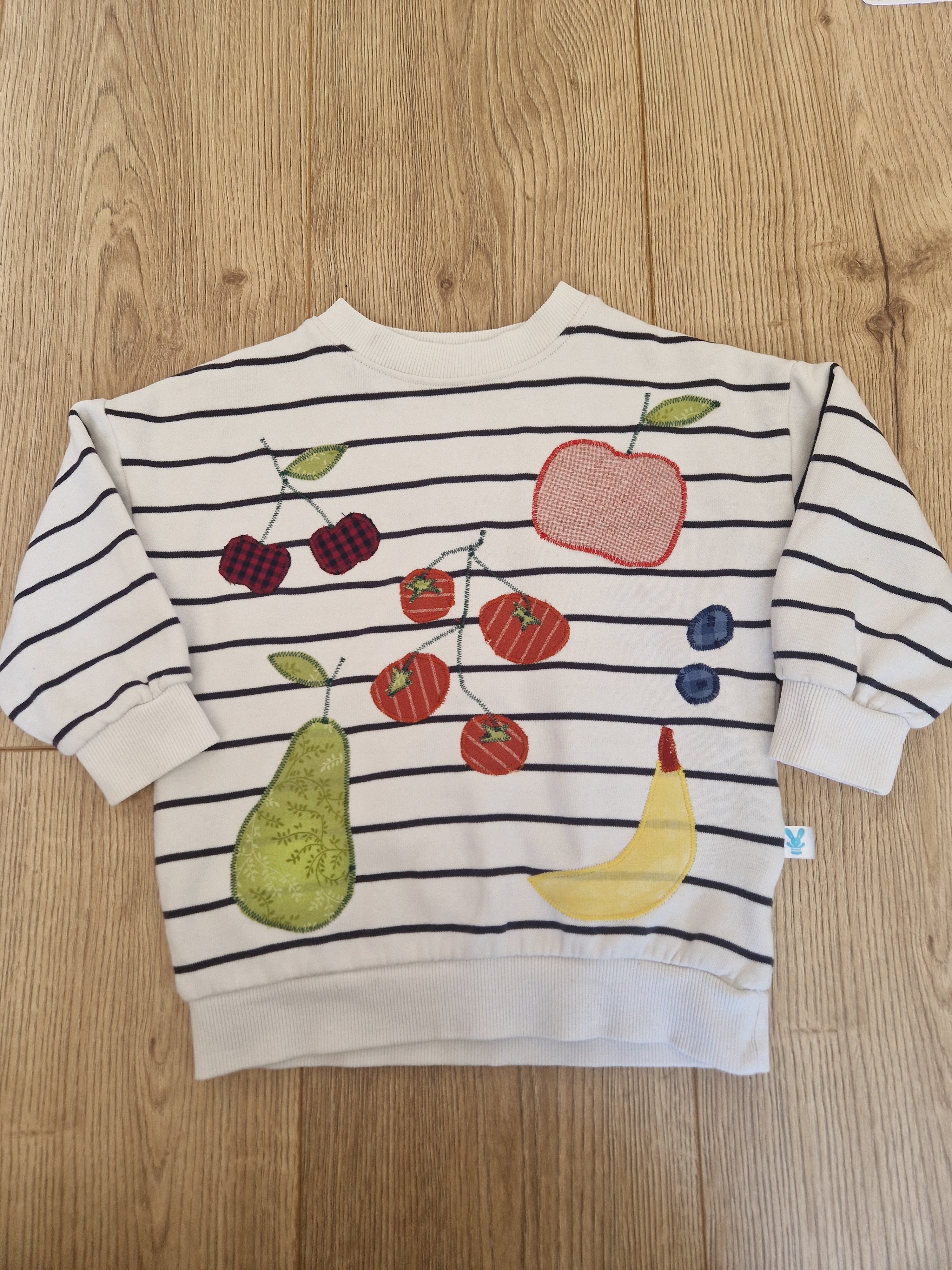 Farmers Market Striped Sweatshirt - Aged 3-4