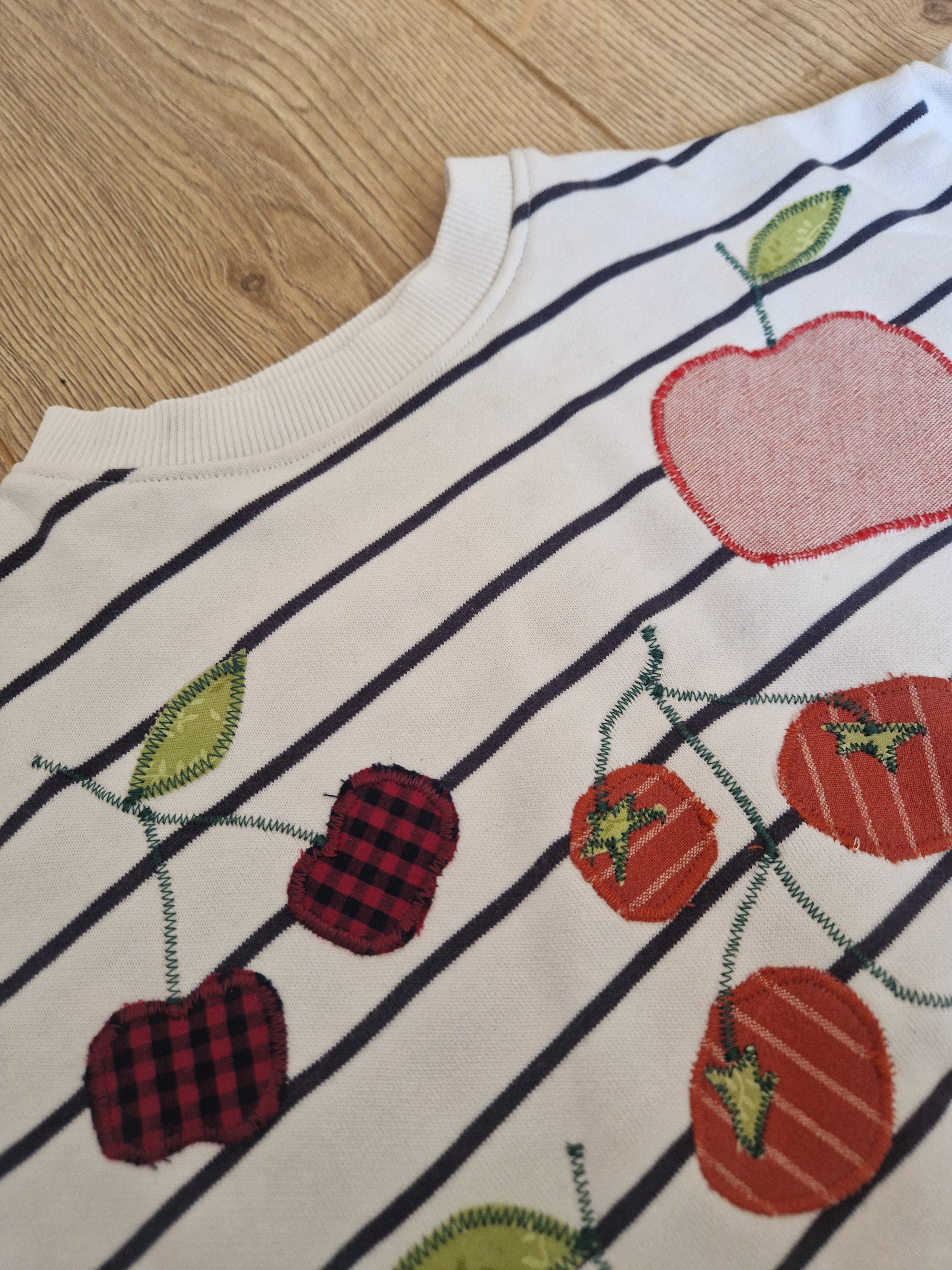 Farmers Market Striped Sweatshirt - Aged 3-4