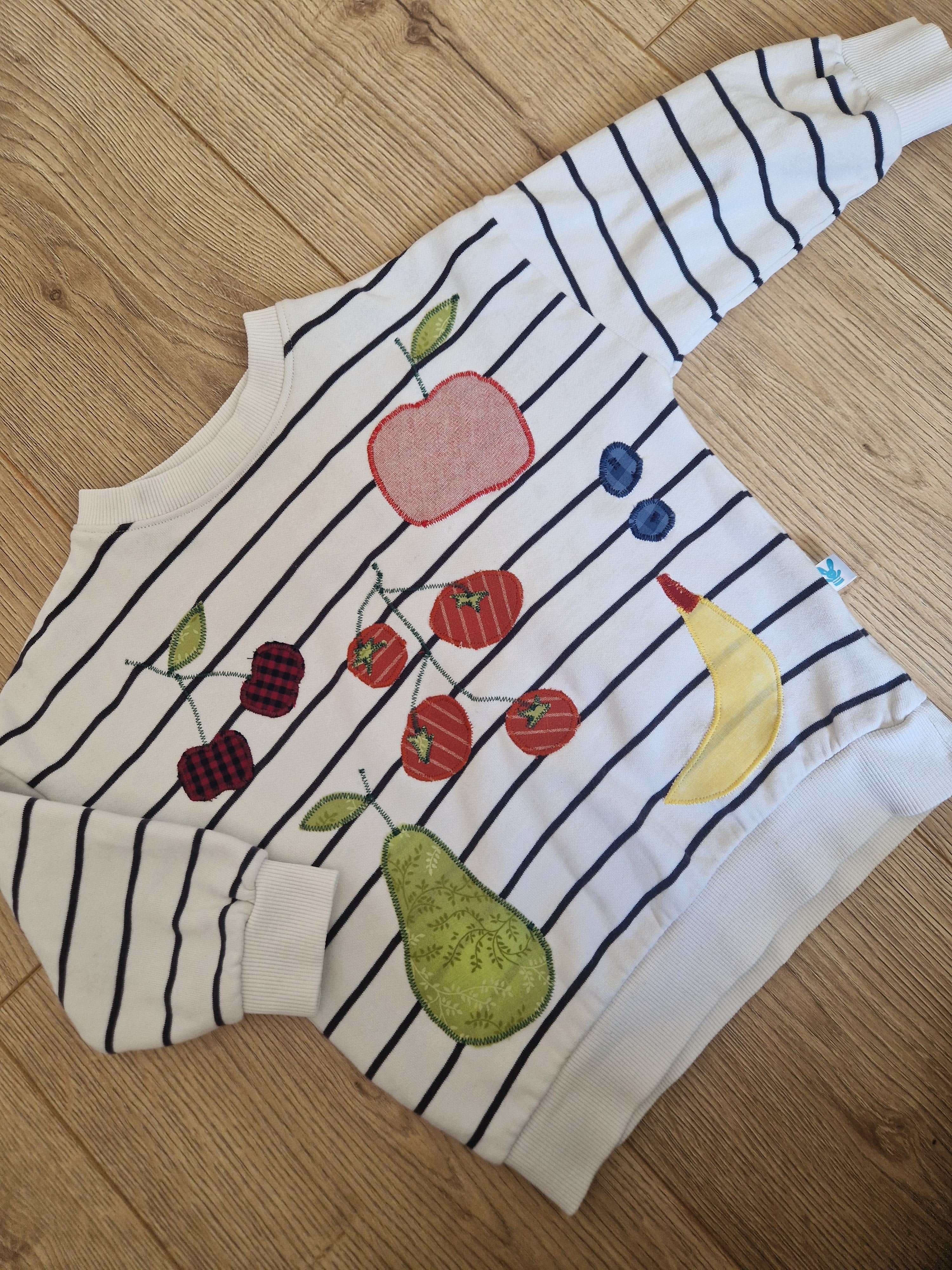 Farmers Market Striped Sweatshirt - Aged 3-4