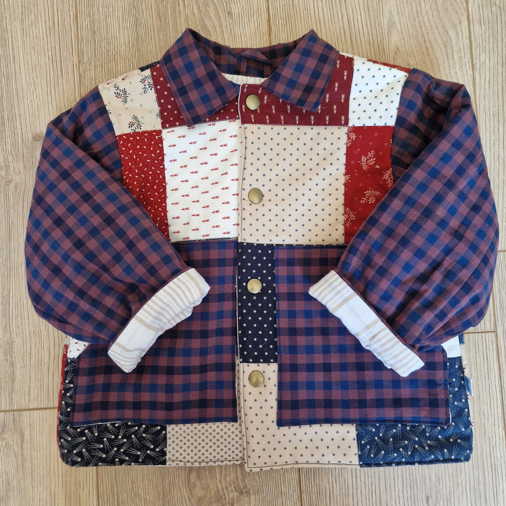 Reclaimed Patchwork Quilted Jacket - Age 3-4