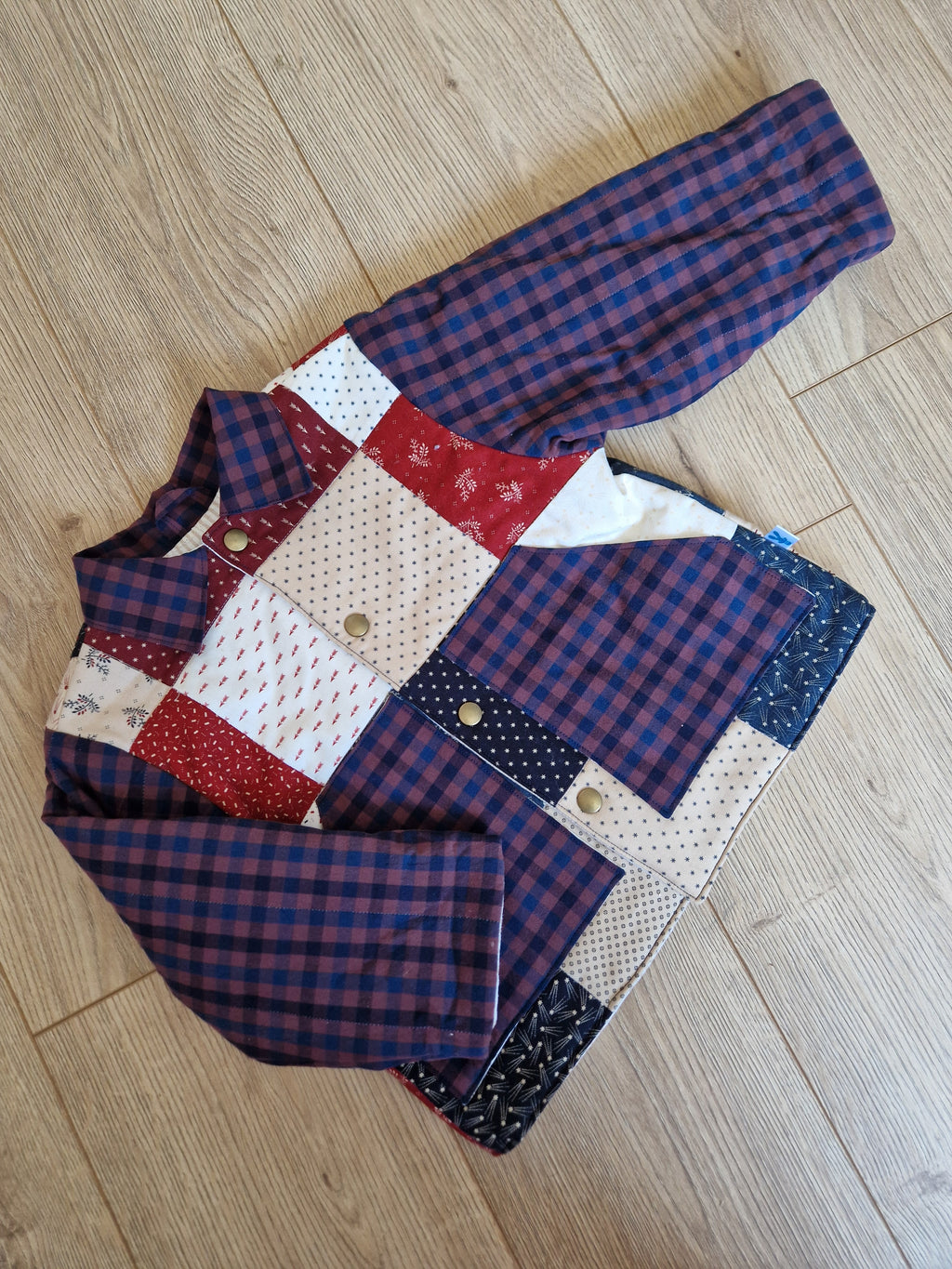 Reclaimed Patchwork Quilted Jacket - Age 3-4
