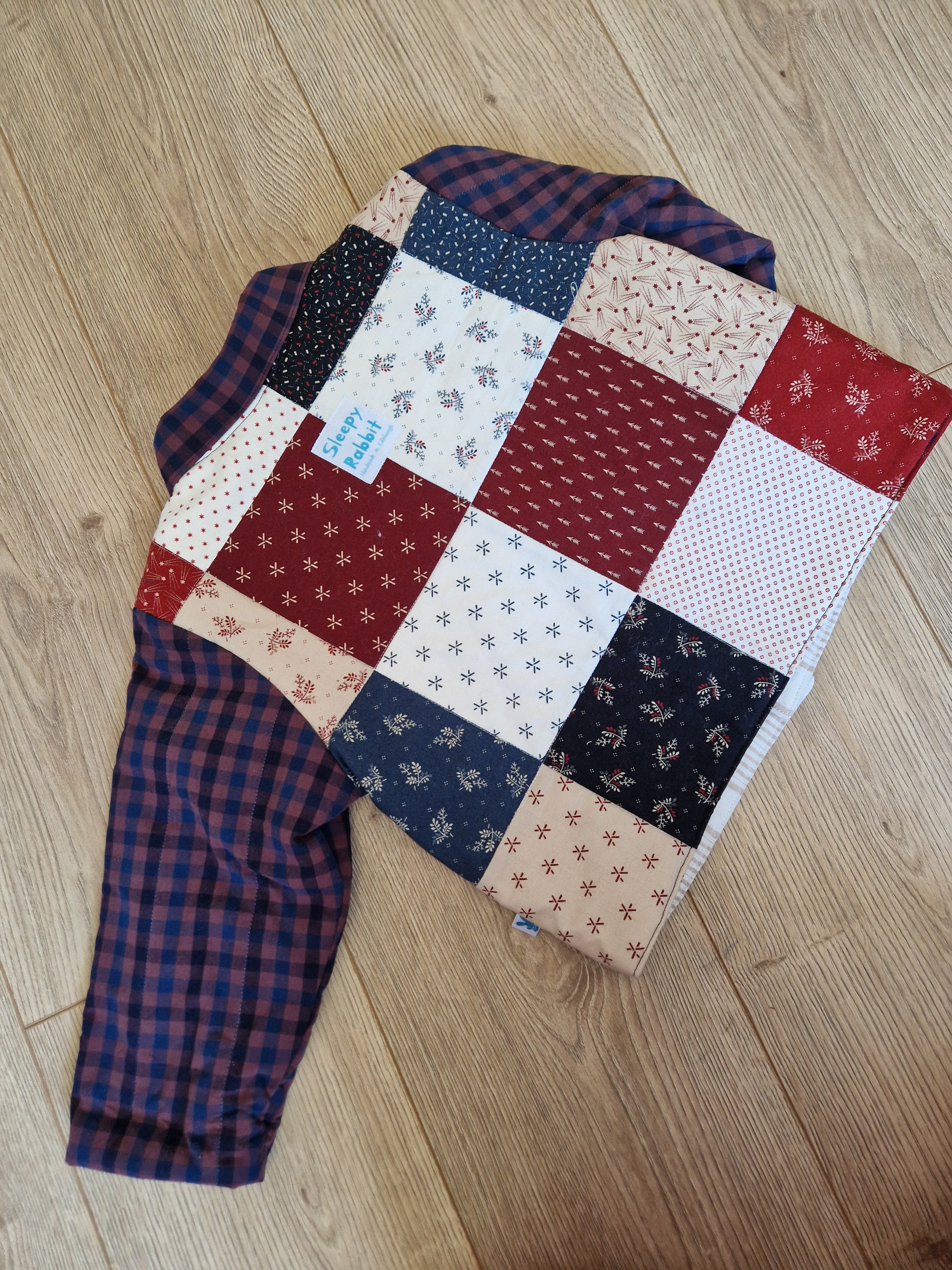 Reclaimed Patchwork Quilted Jacket - Age 3-4