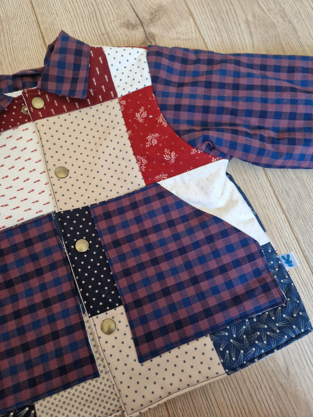 Reclaimed Patchwork Quilted Jacket - Age 3-4