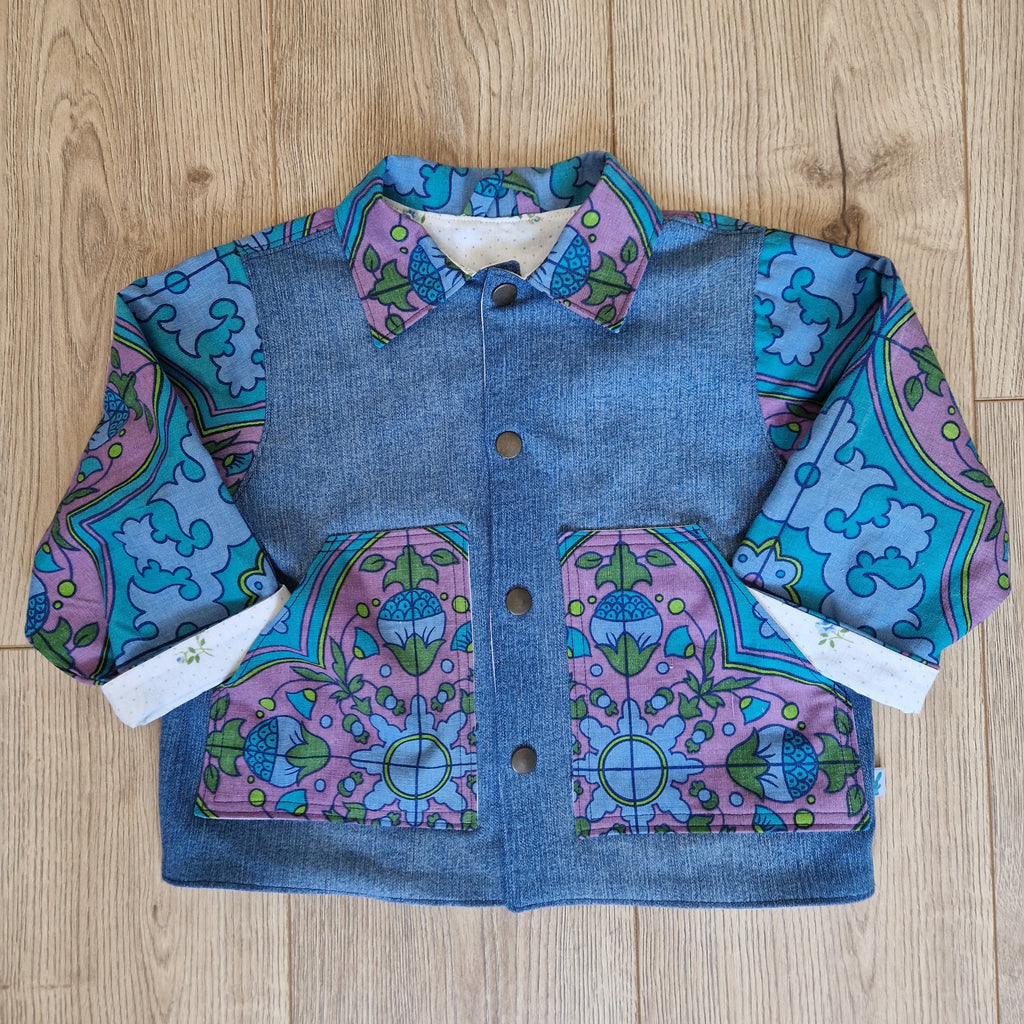 Vintage Bloom Lined Denim Jacket - Age 3-4