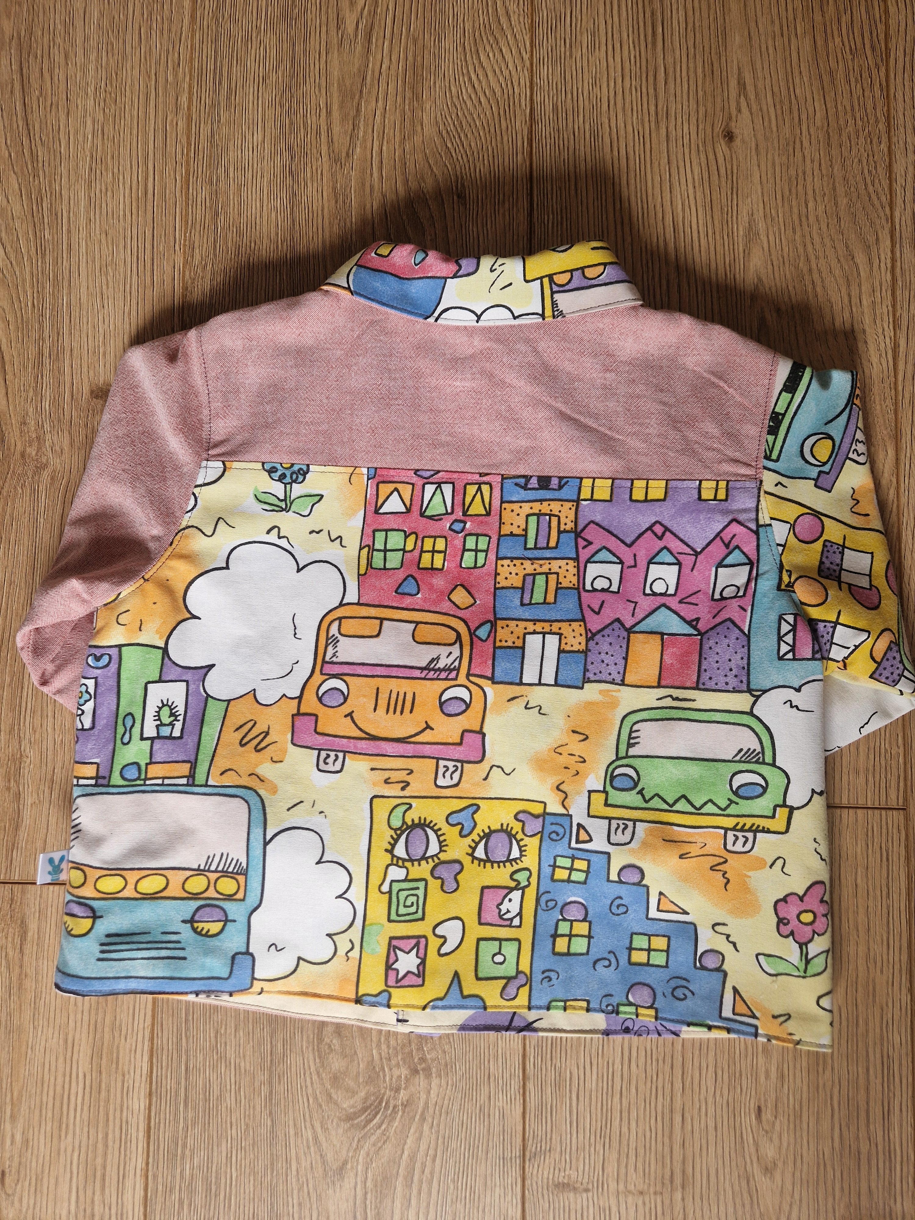 Cartoon Car City Pink Jacket - Age 3-4