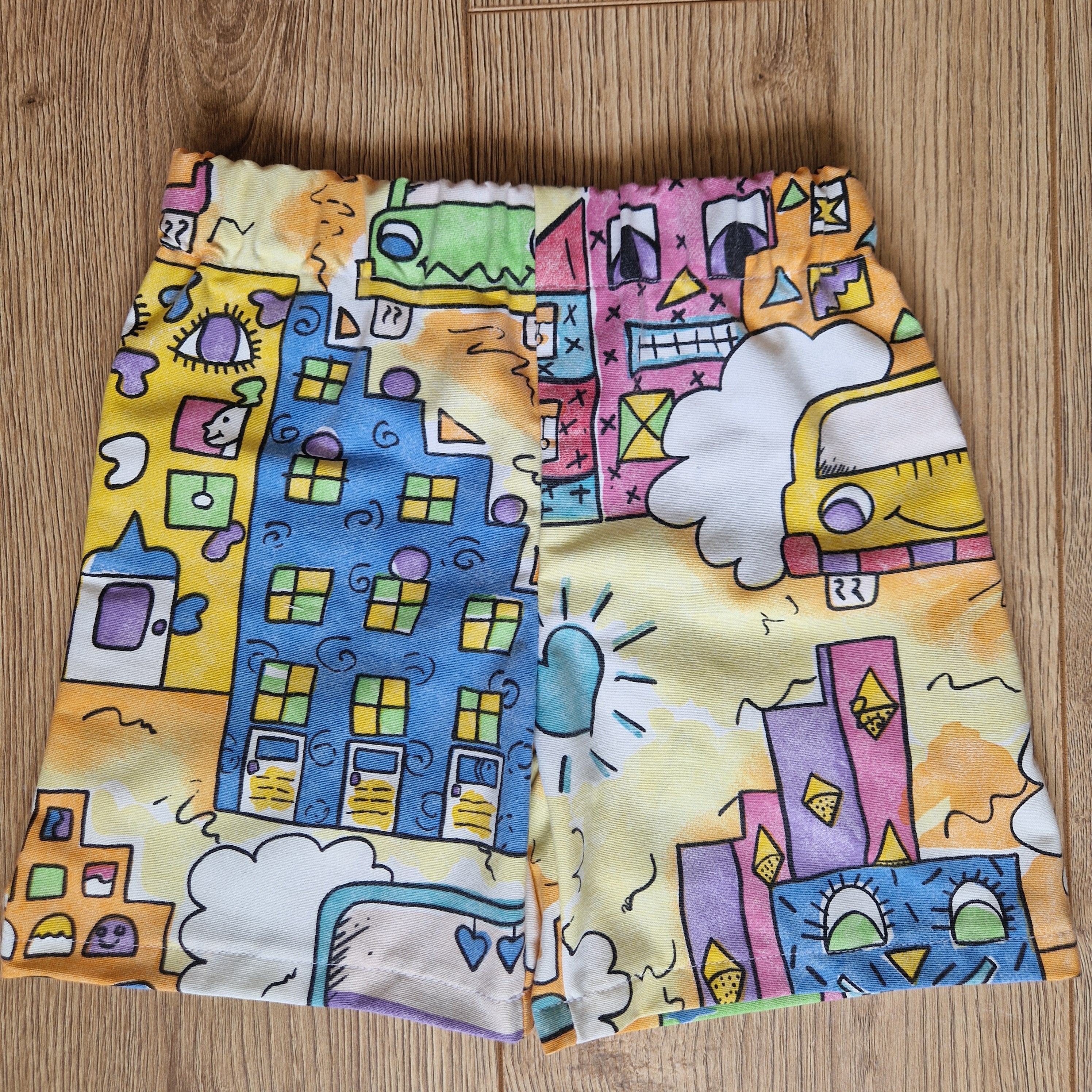 Cartoon City Summer Shorts - Age 3-4