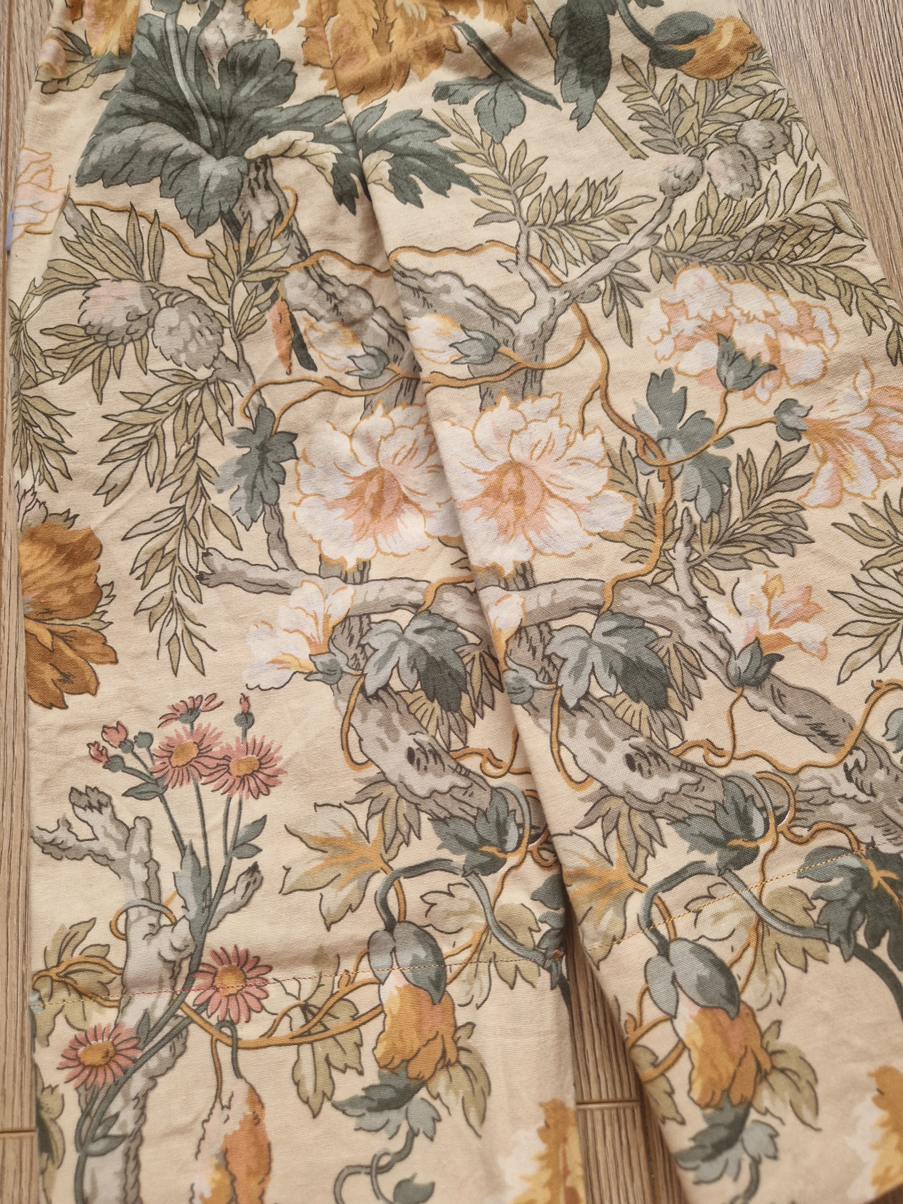 Vintage Floral Trousers - Age 1-2
