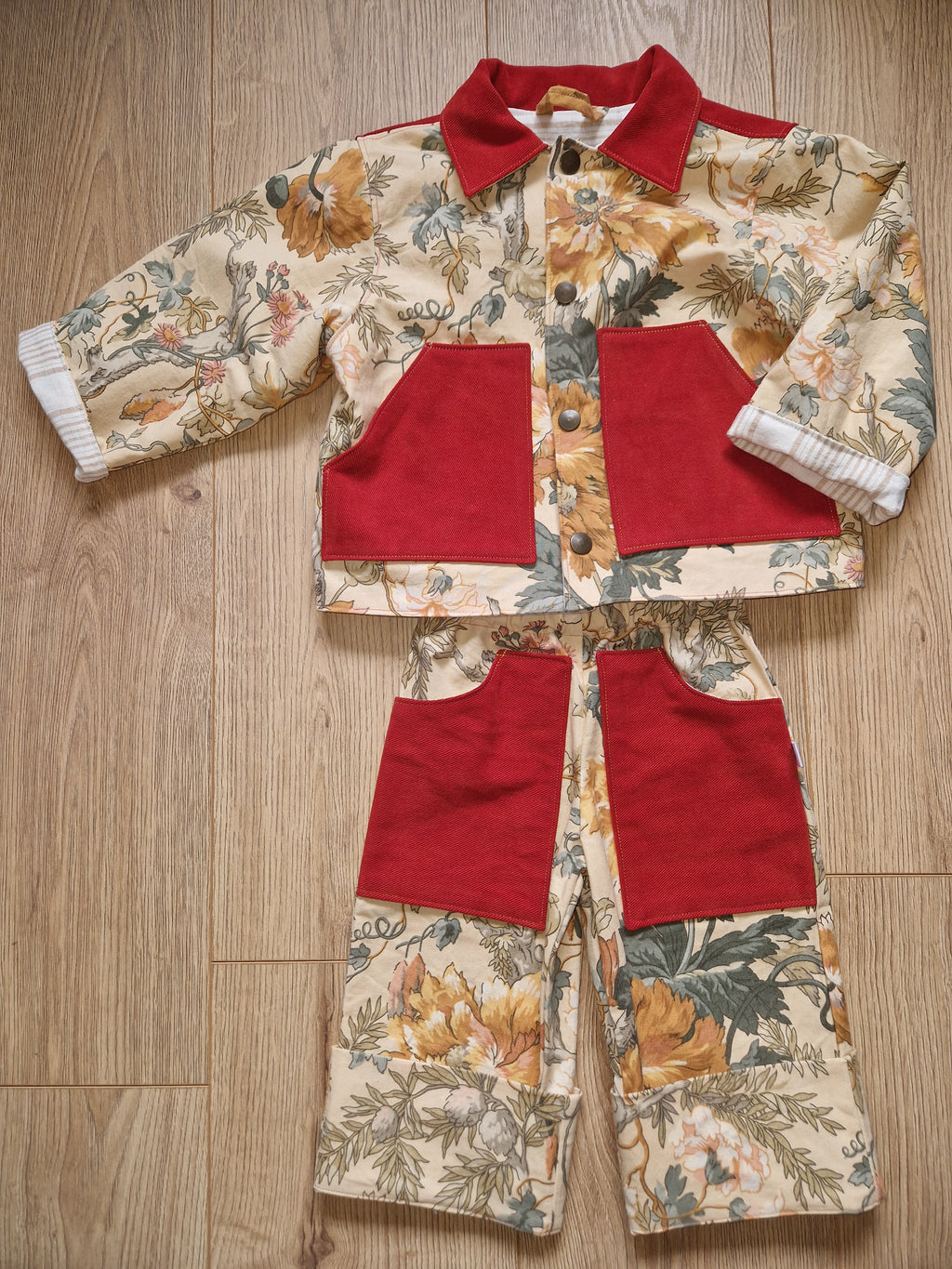 Vintage Floral Trousers - Age 1-2