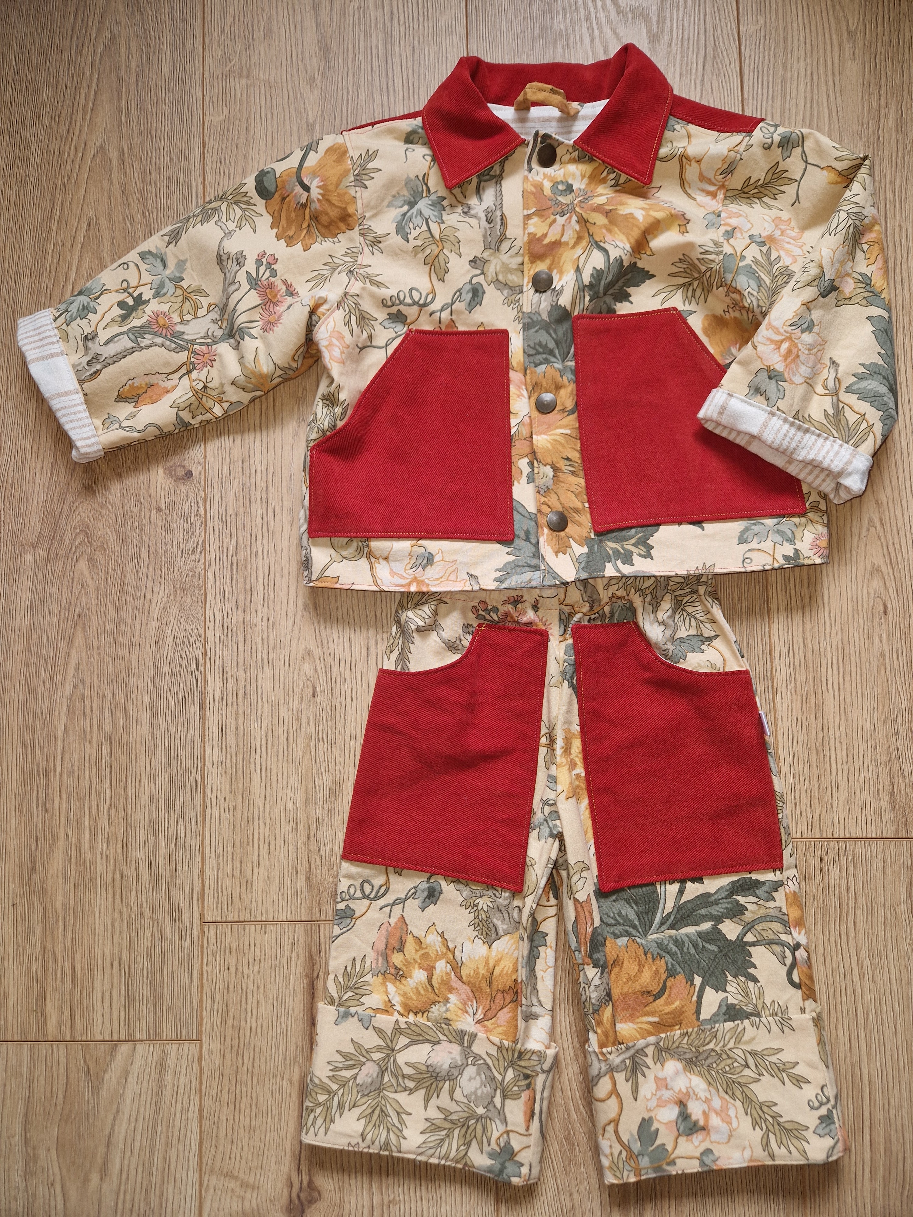 Vintage Floral Trousers - Age 1-2