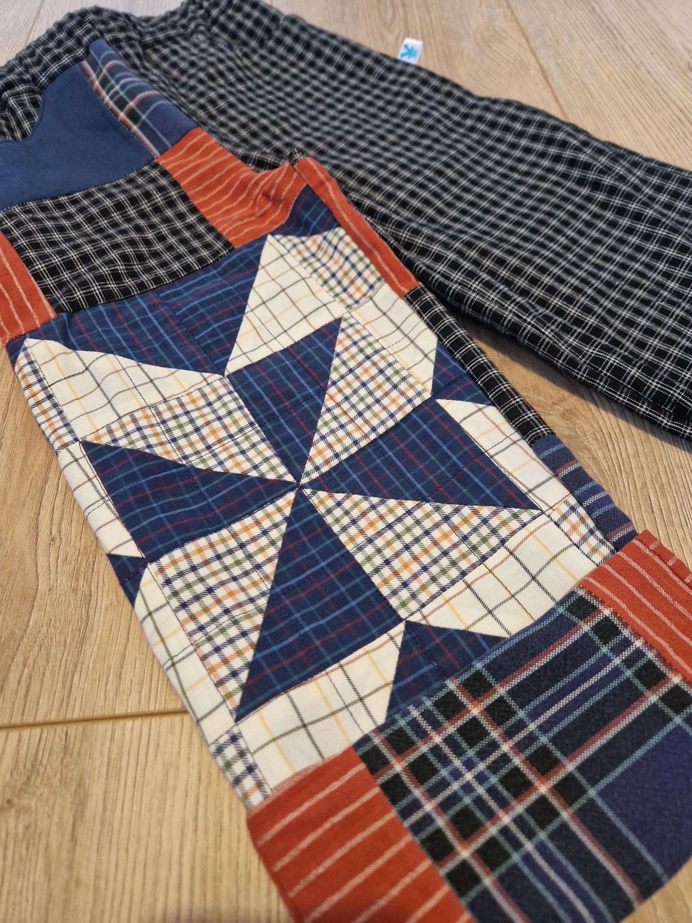 Upcycled Patchwork Trousers - Aged 4-5