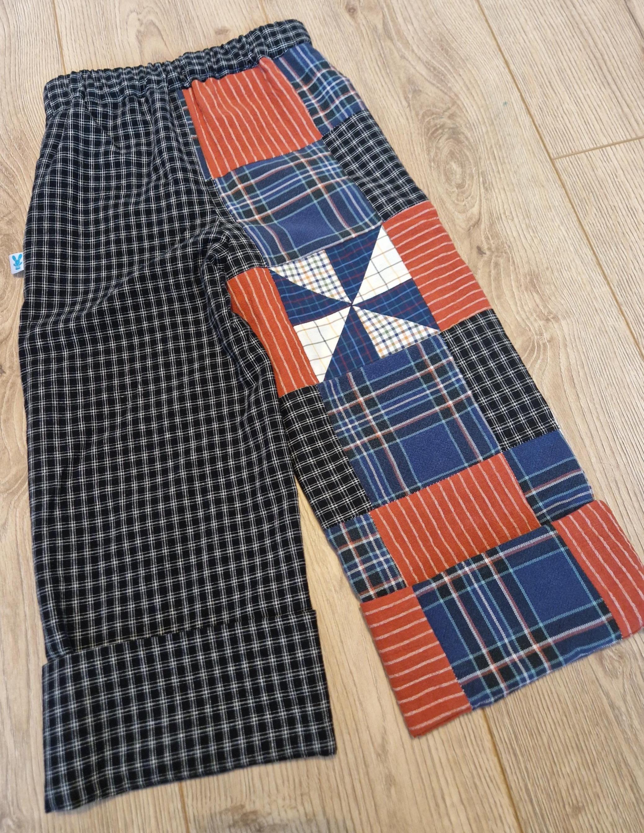 Upcycled Patchwork Trousers - Aged 4-5